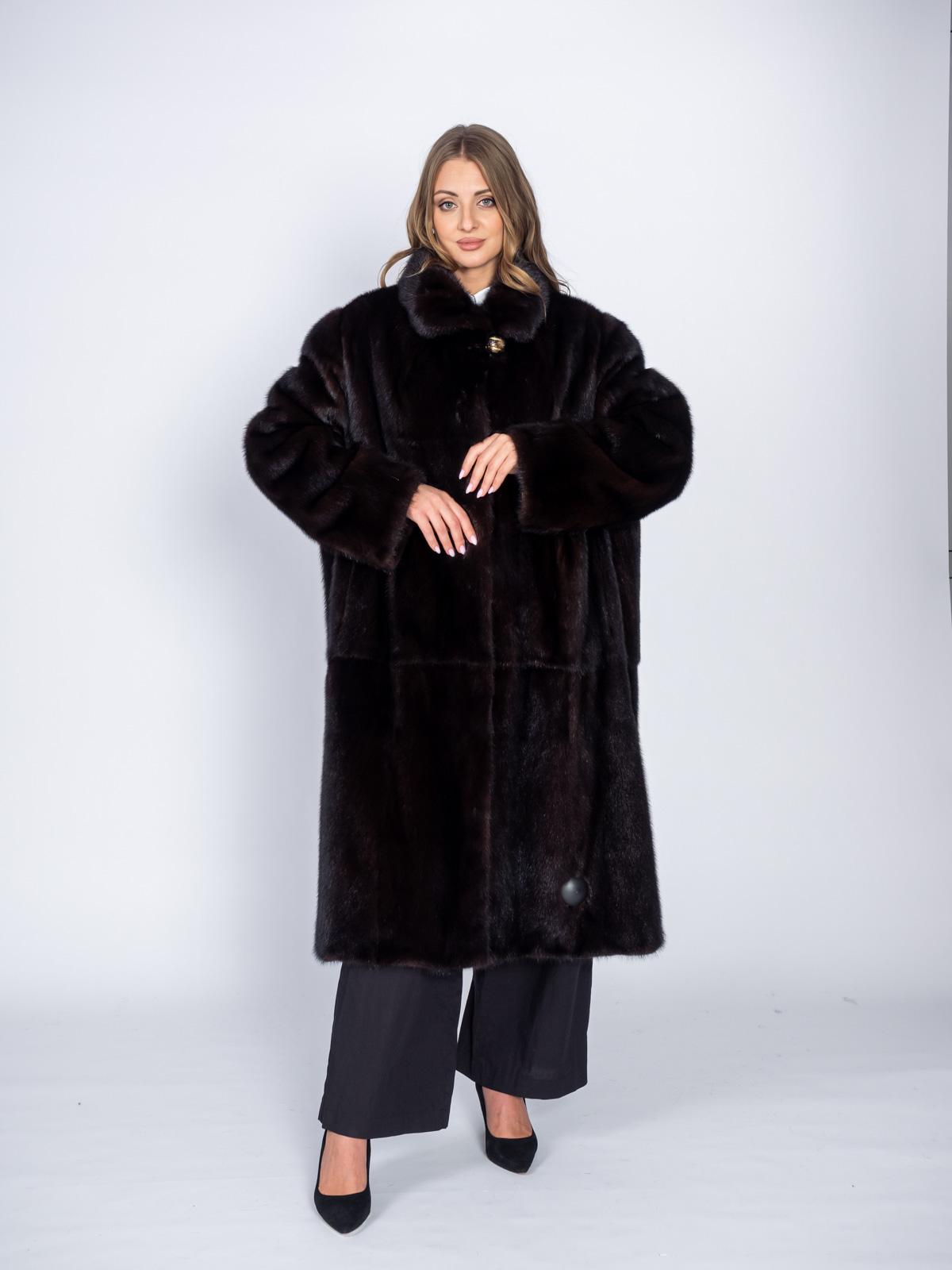 Шуба норковая Классика Трапеция пластины