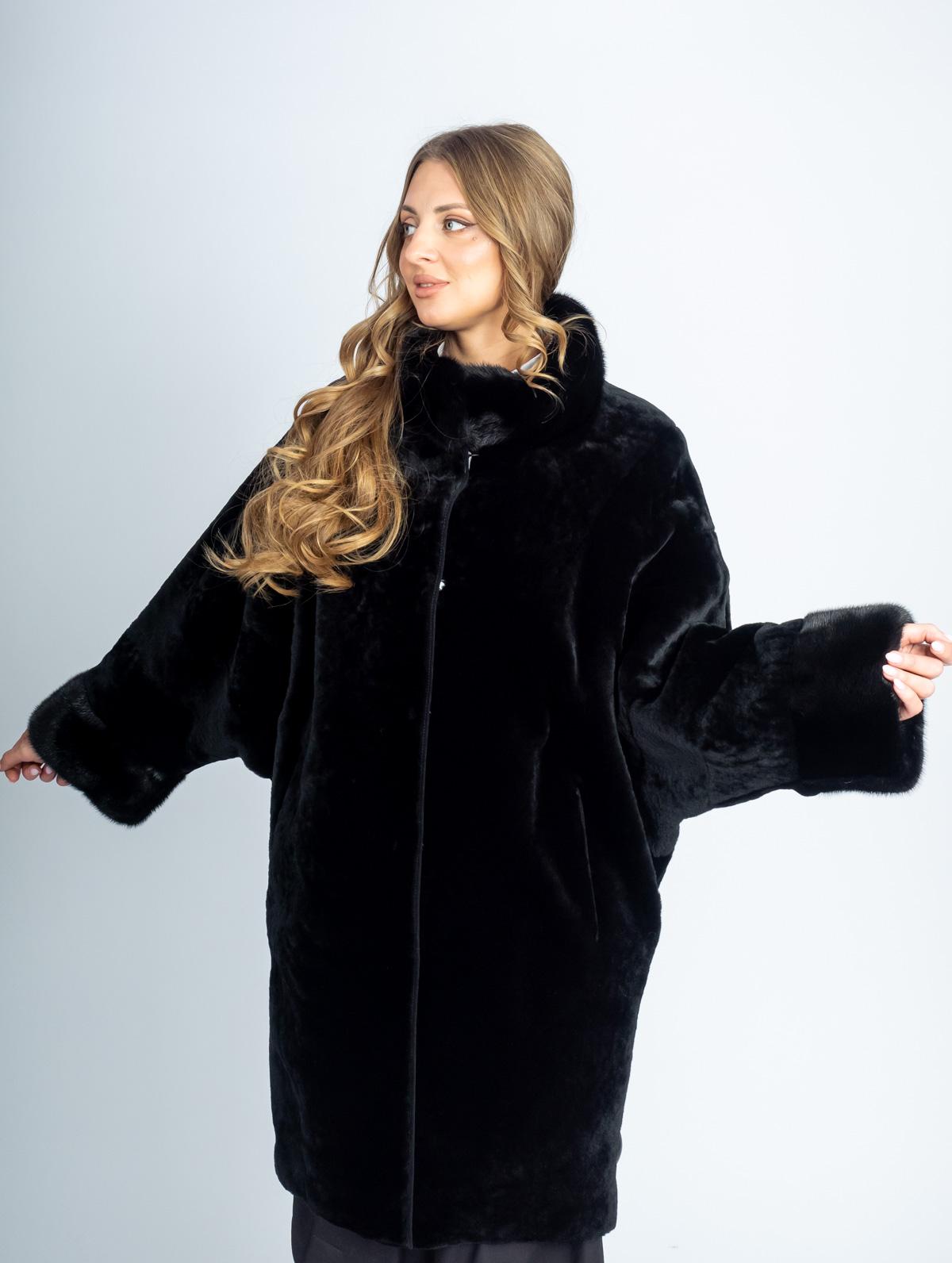 Шуба из меха овчины ADAM FURS Лайма