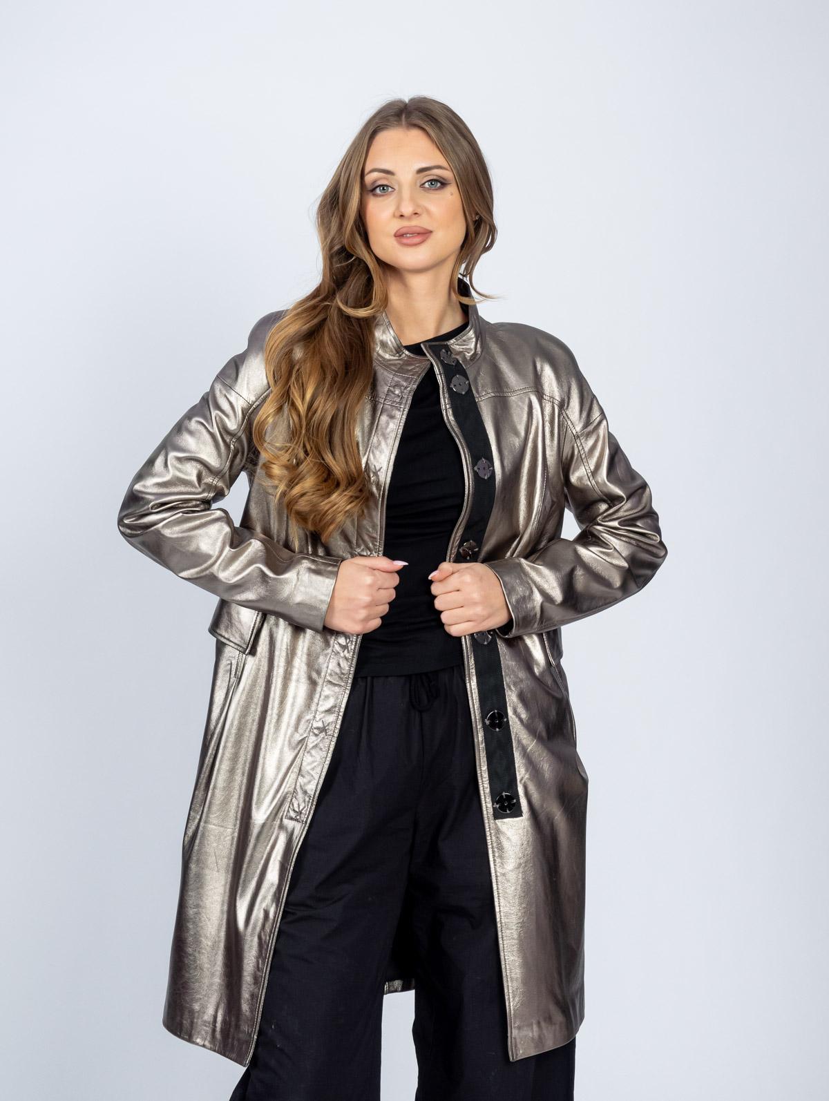 Плащ женский из натуральной кожи Carnelli BZ.18.053