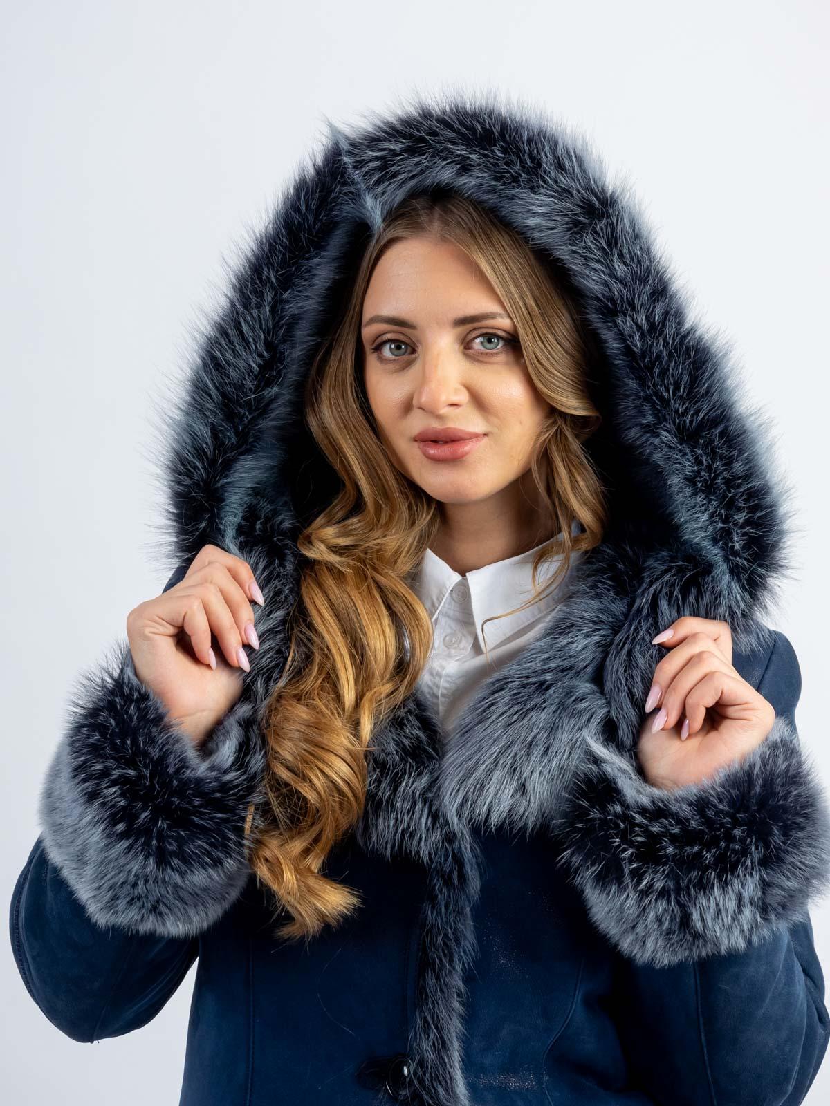 Дубленка  женская из меха овчины S2488