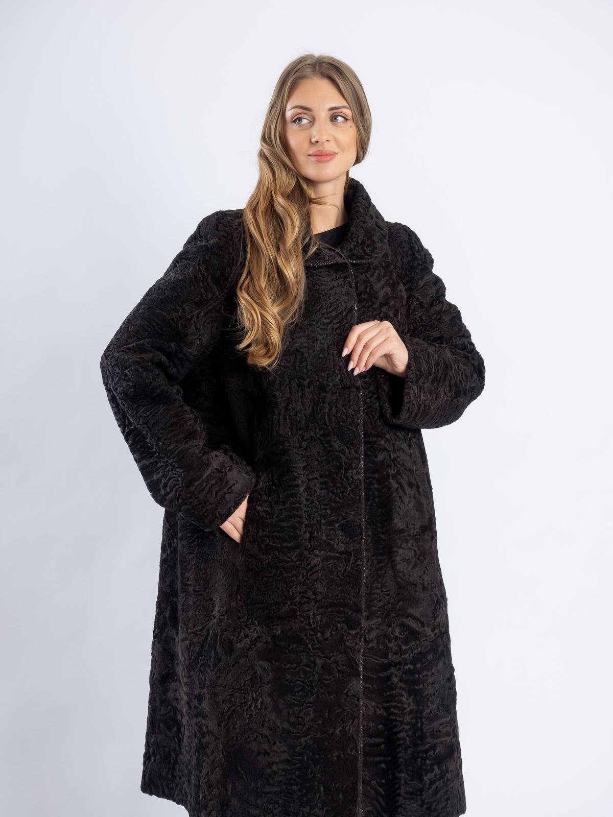 Пальто женское из меха каракуля Багира Л 98