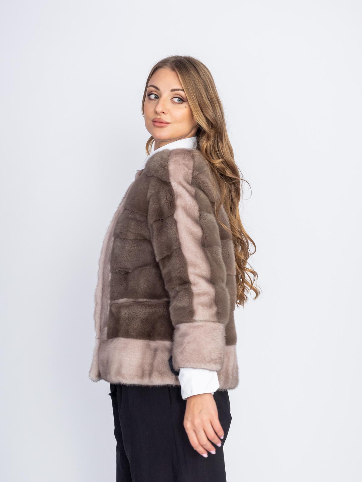 Шуба норковая Меха России Поперечка 