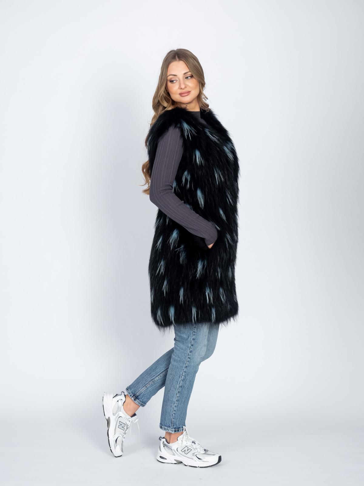 Жилет Империя Меха енот 