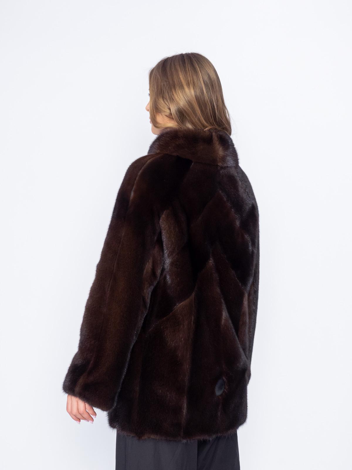 Шуба из меха норки женская Меховая Мода 514-1