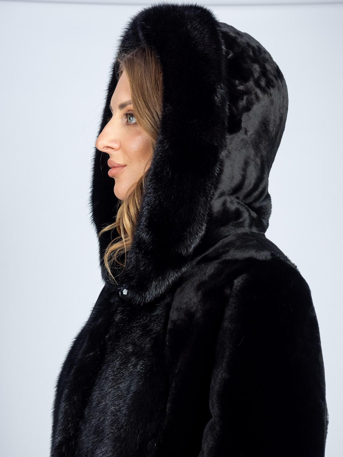 Шуба женская из меха овчины ADAM FURS Франческа