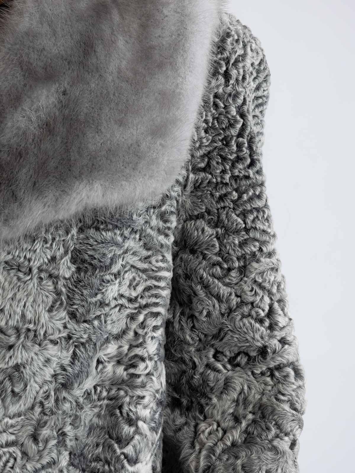 Пальто женское из меха каракуля Белка 4070А