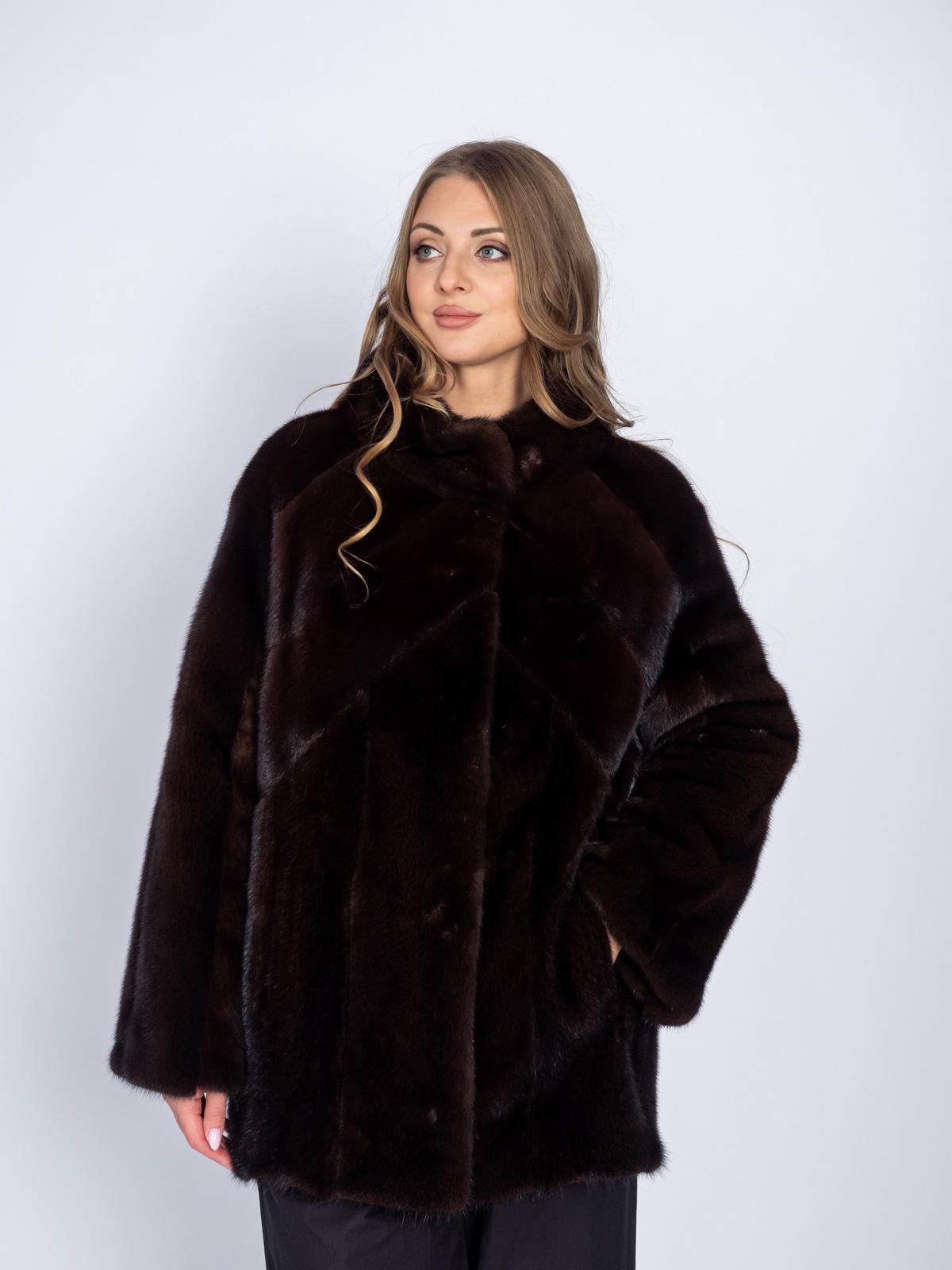 Шуба из меха норки женская Меховая Мода 514-1