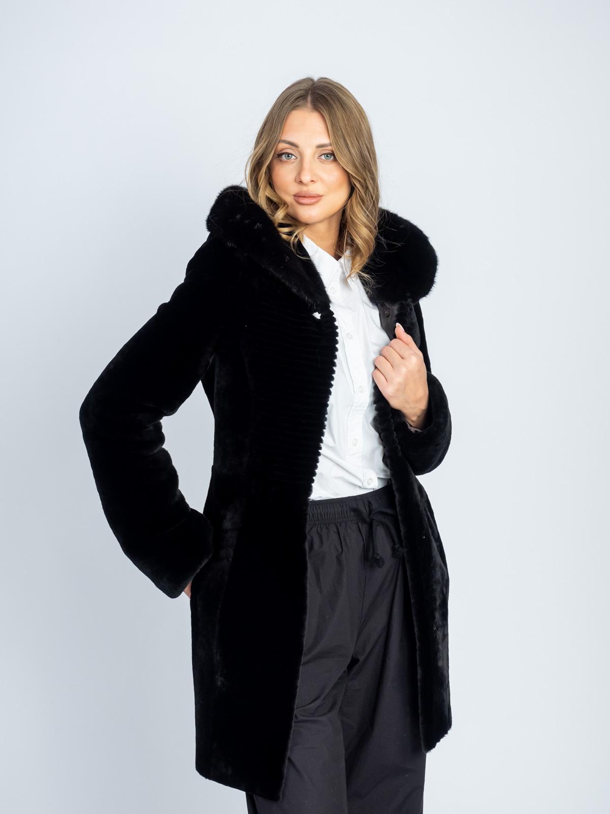 Шуба женская из меха овчины DF DANIEL FURS H-47