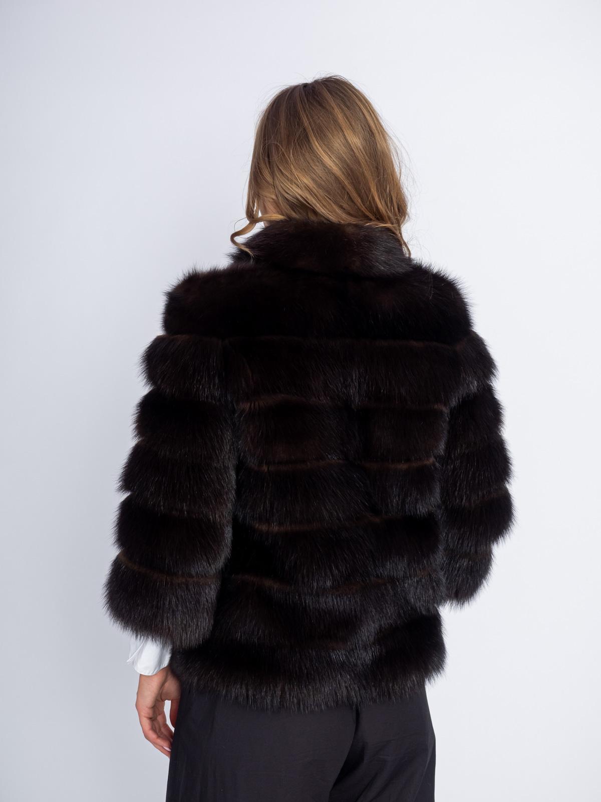 Шуба из меха куницы Золотой Олимп Леди