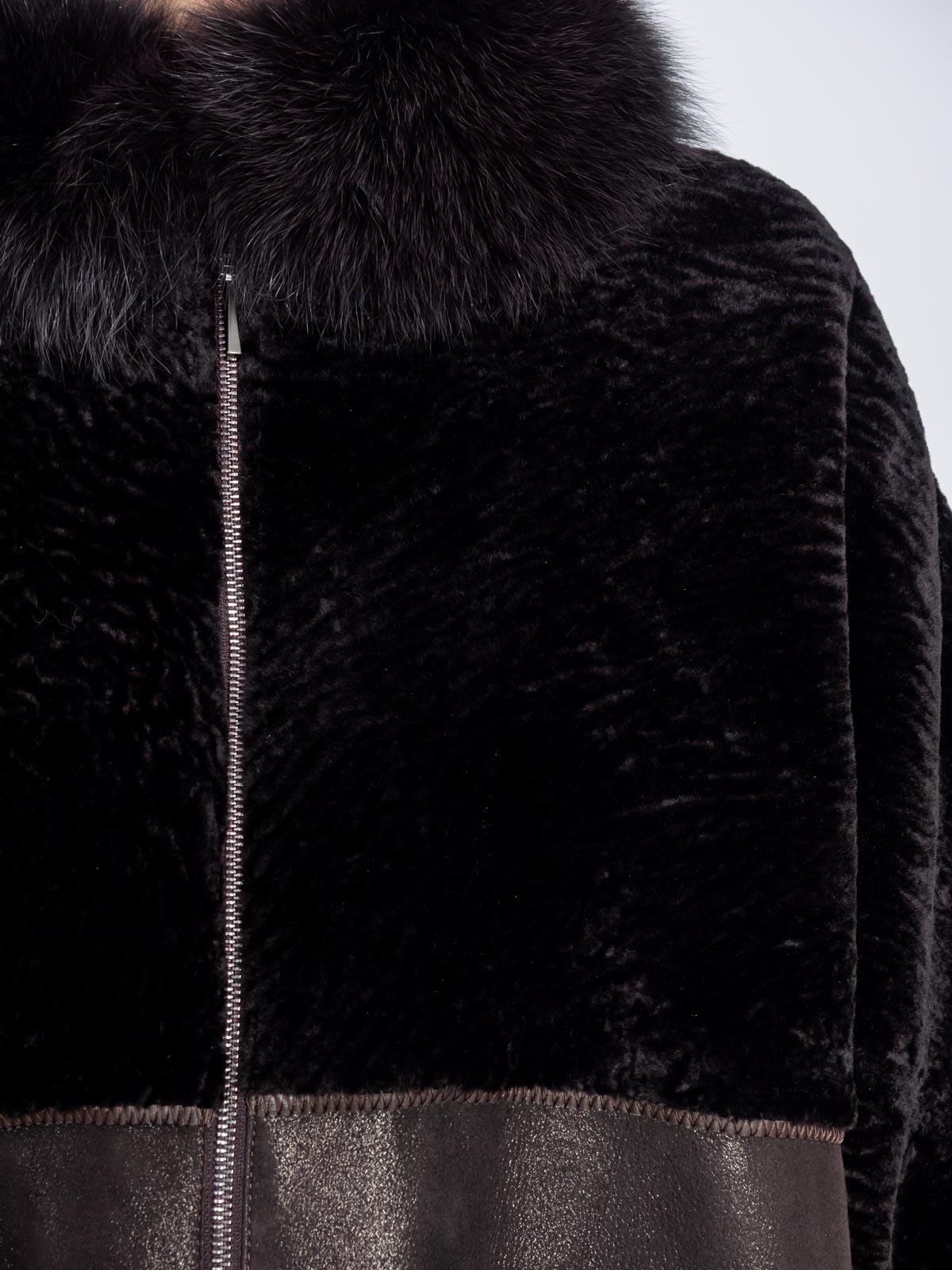 Дубленка женская из меха овчины  OKSA Z-7421