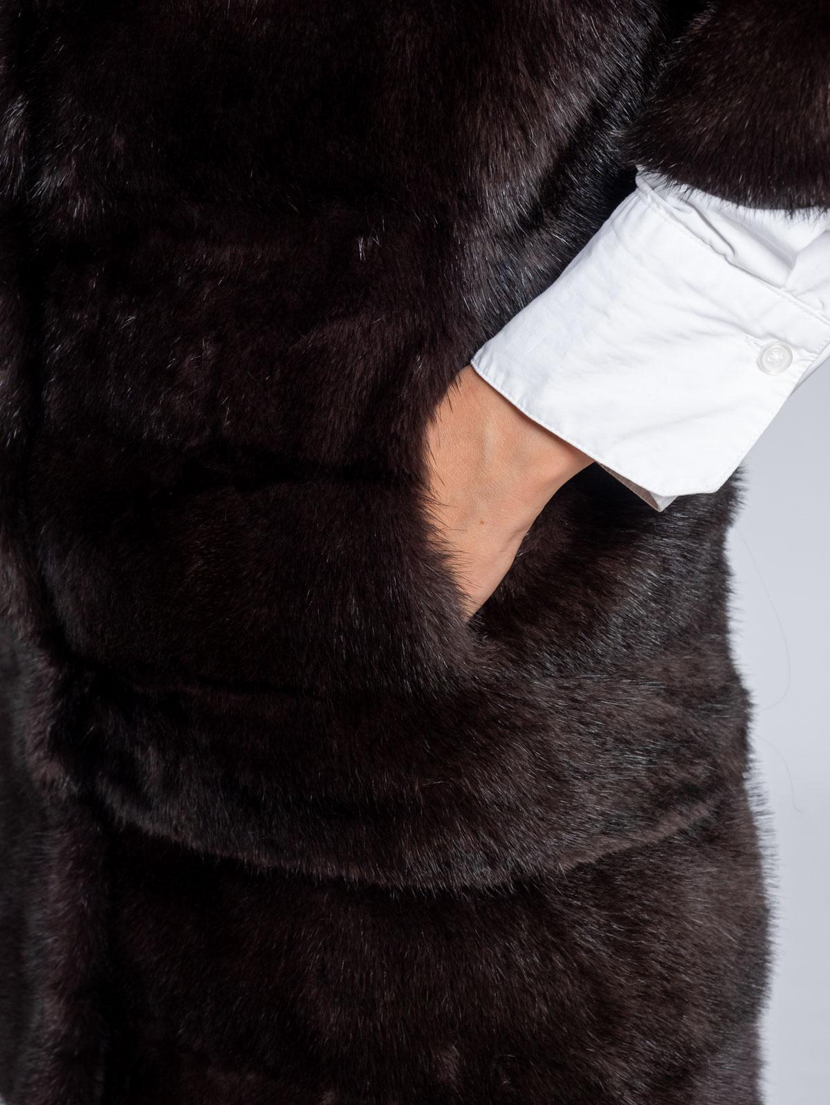 Шуба женская норковая Классика Поперечка Клс