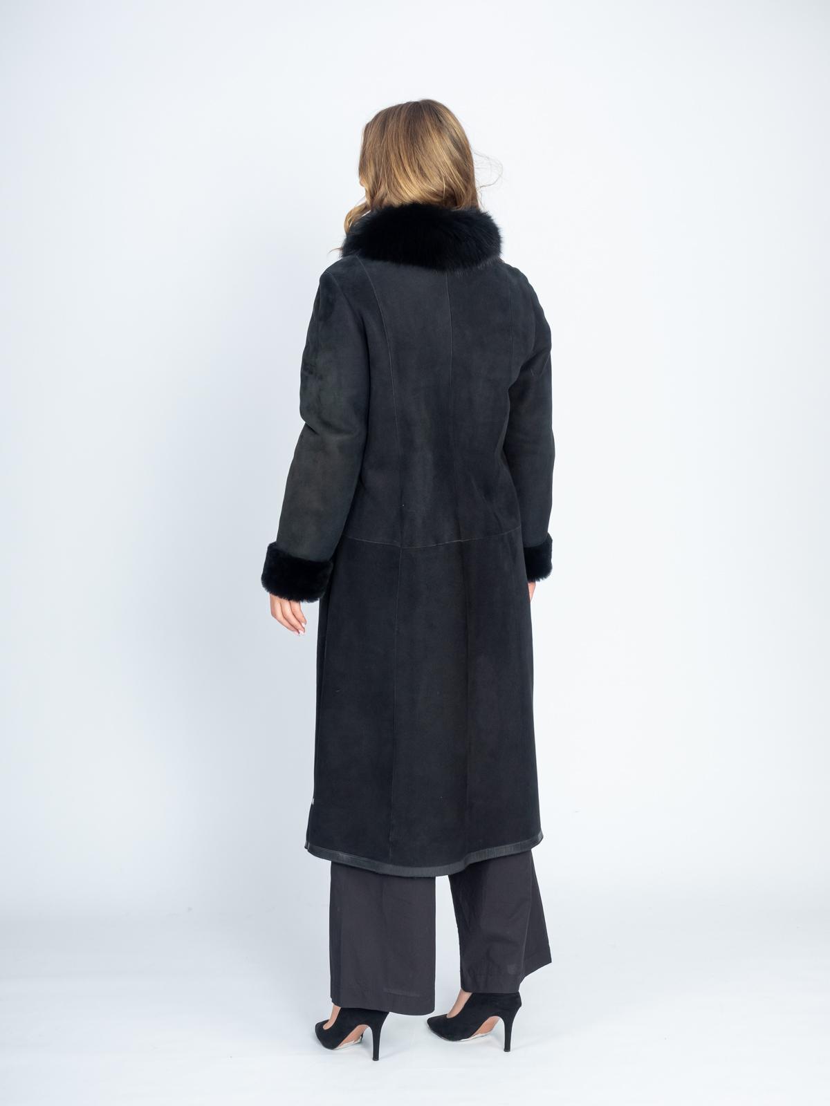 Дубленка женская из меха овчины  OKSA Z-7415