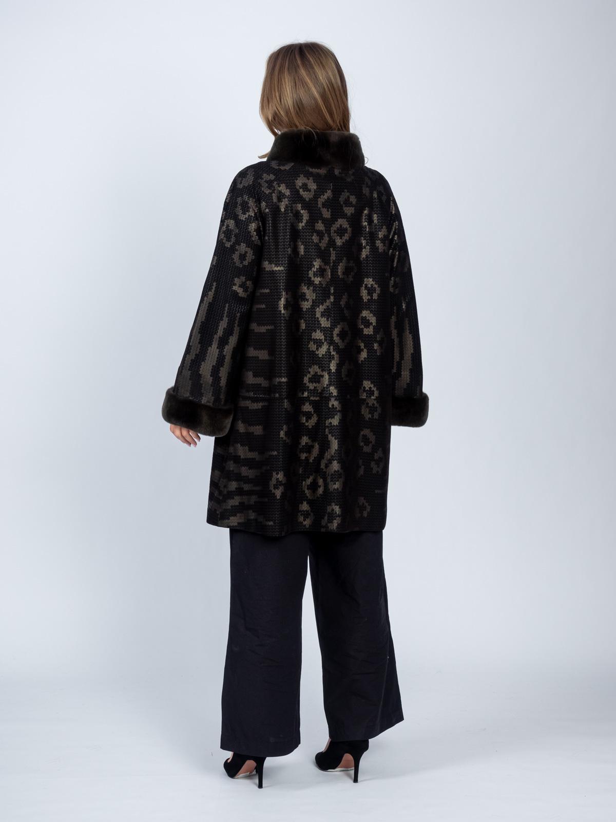 Плащ женский из натуральной кожи Boni Pelle 13Z570-67