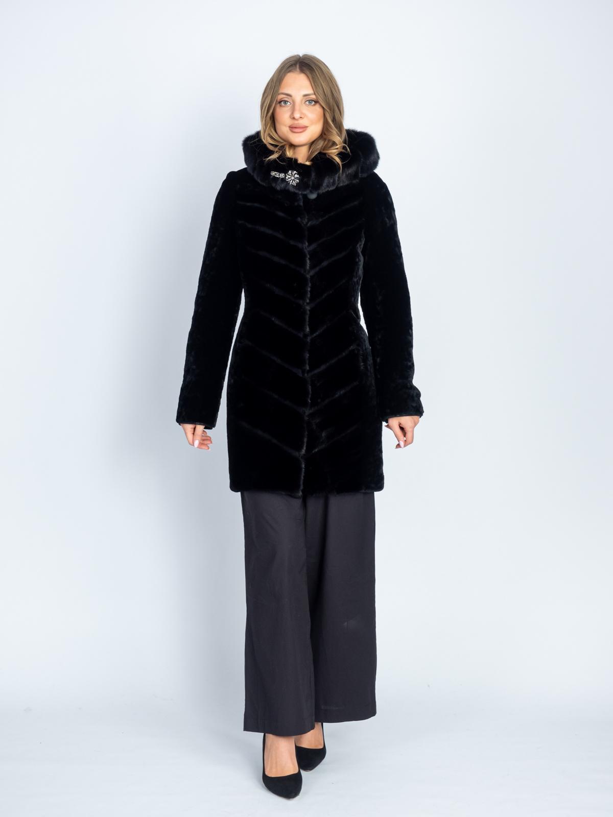 Шуба из меха овчины женская Simakhov 617/3