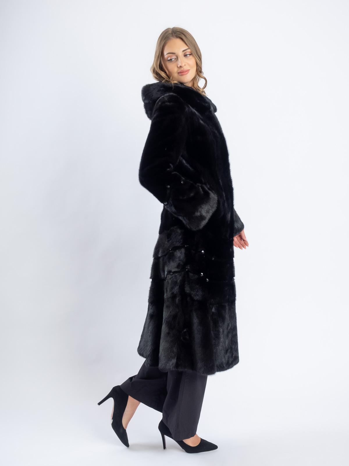 Шуба женская из меха норки Классика Гаде