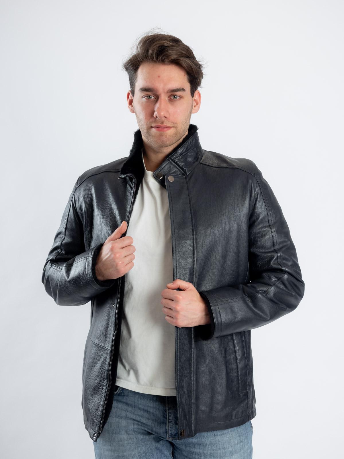 Куртка кожаная с подкладом из овчины Virado 4690