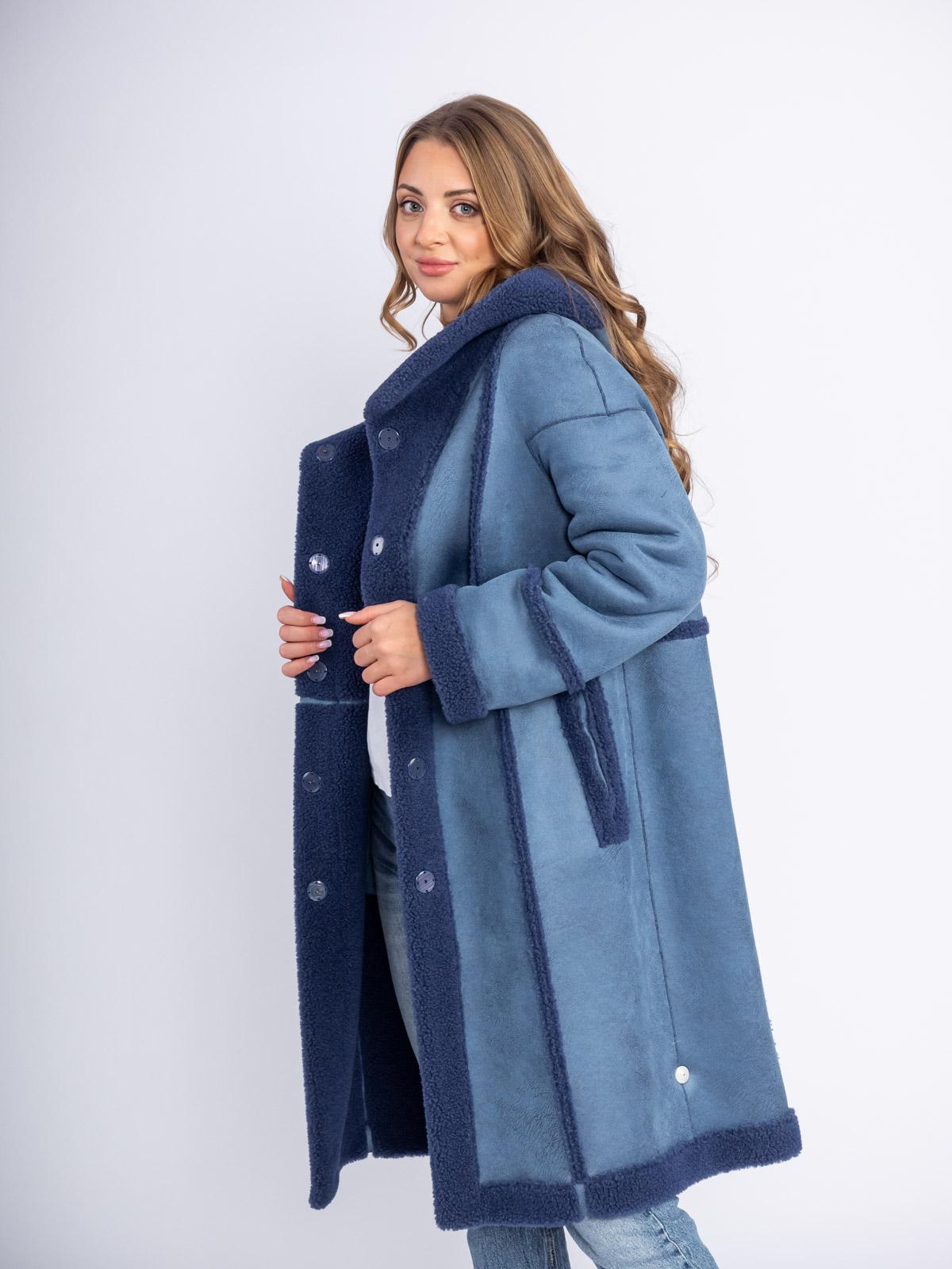 Шуба двусторонняя из эко-меха Simakhov SM49