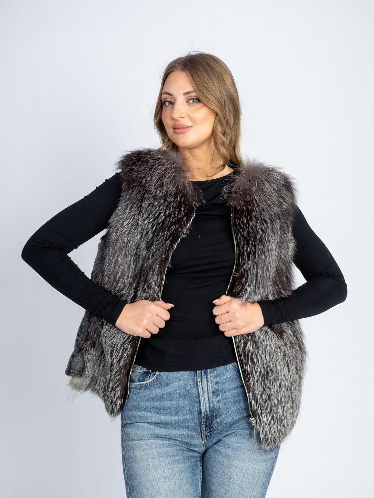 Жилет женский из меха каракуля Империя Меха Жилет АПЗ 