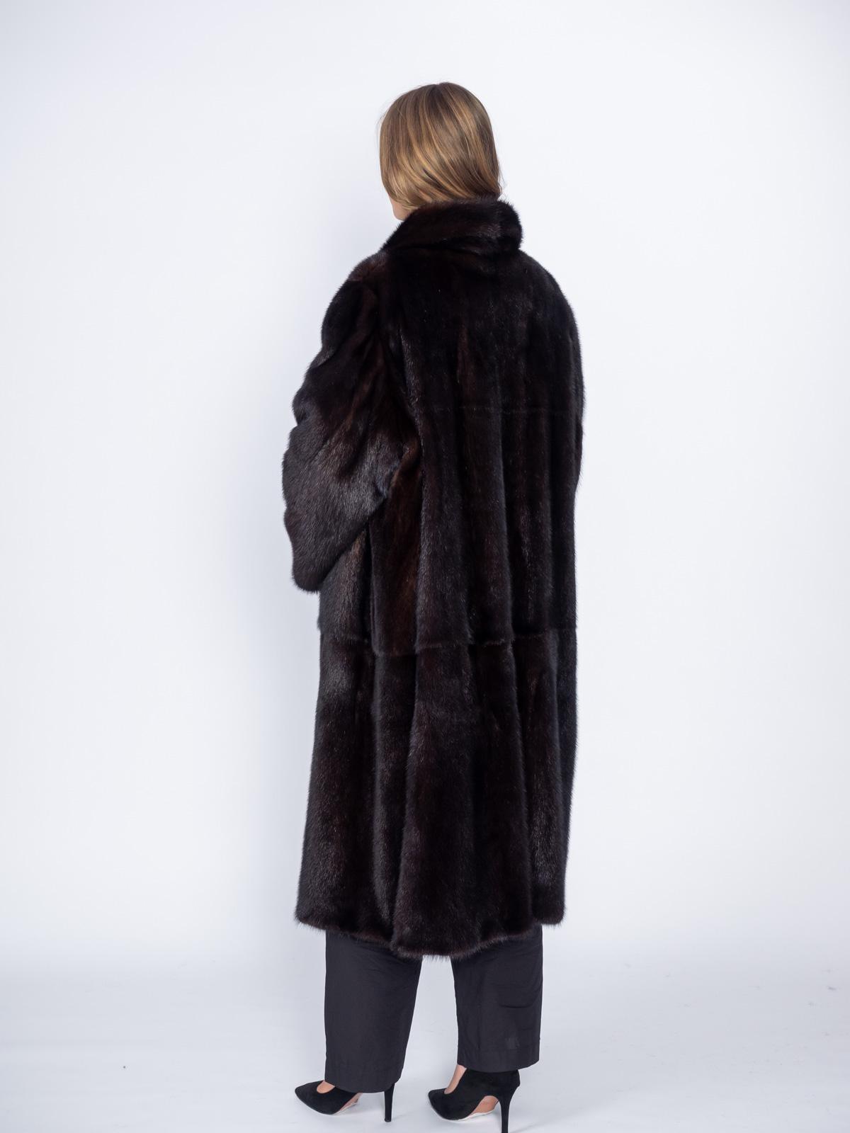 Шуба норковая Классика Трапеция пластины