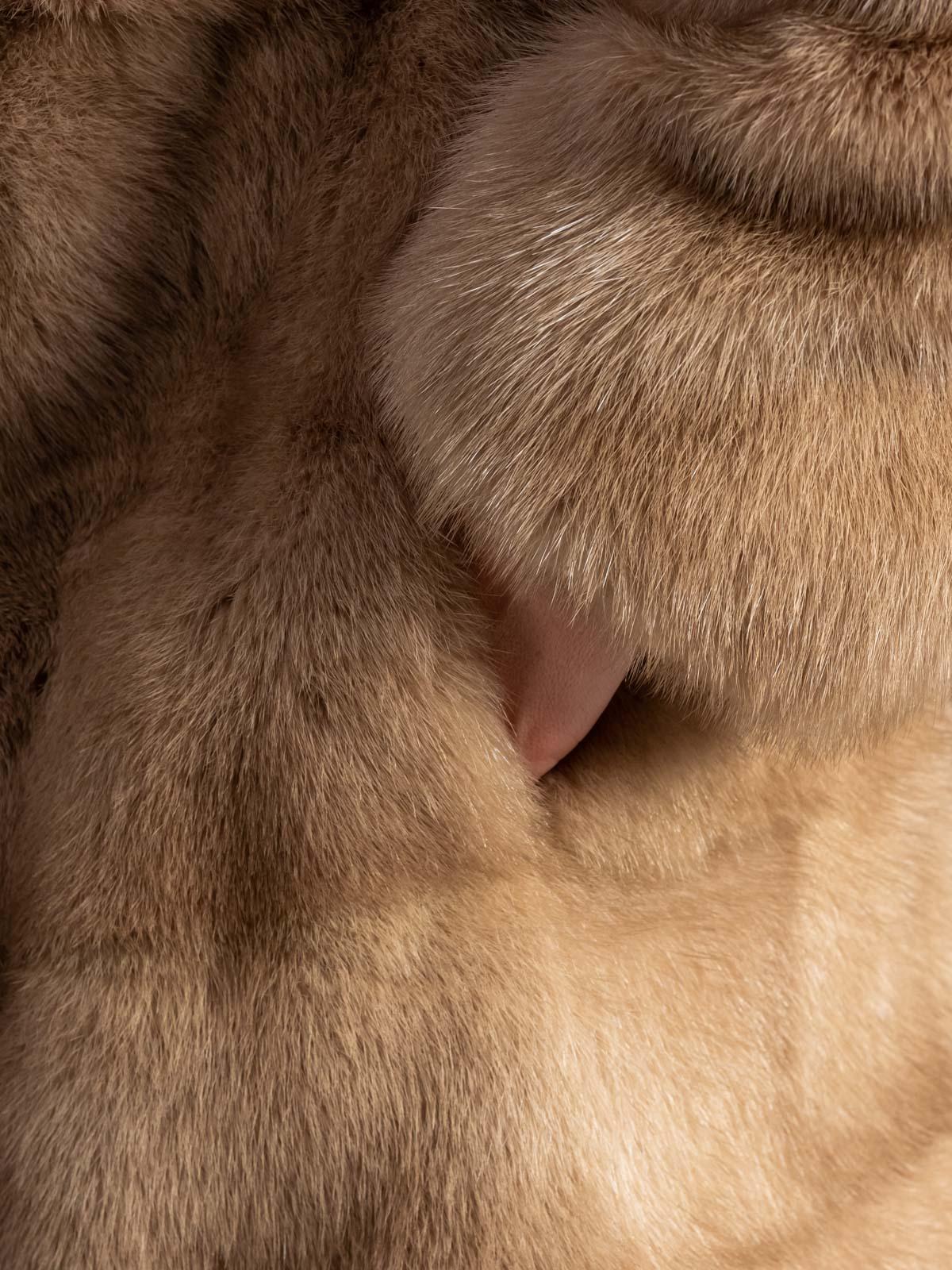 Шуба женская норковая Классика Поперечка 