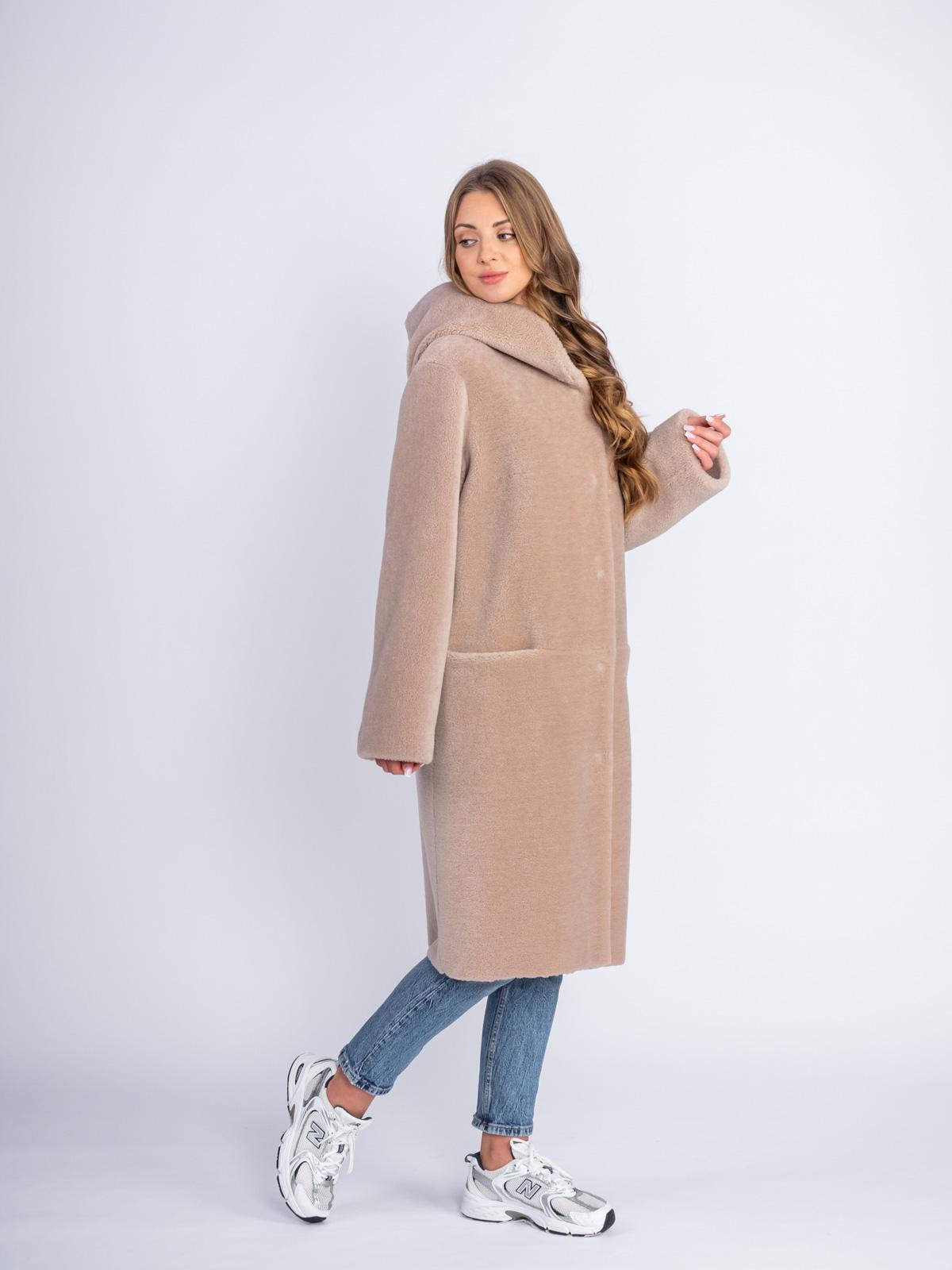 Шуба двусторонняя из эко-меха GRV Premium Furs M-2053/1