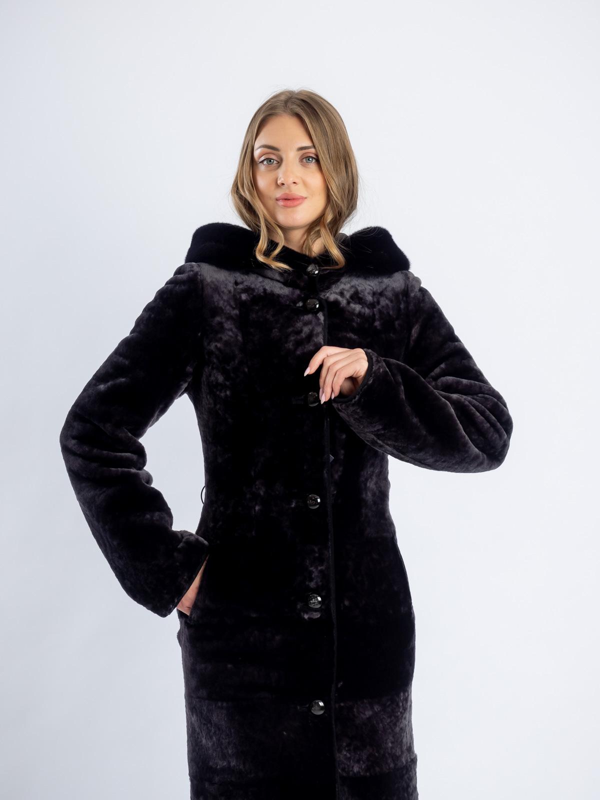 Шуба женская из меха овчины МиРель 709-М