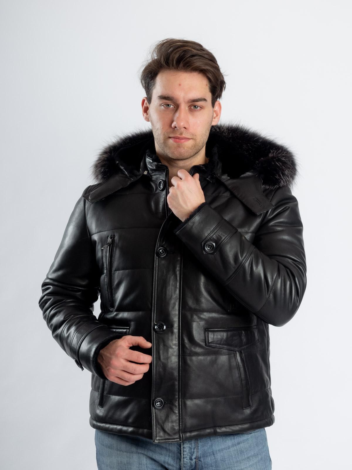 Куртка кожаная с подкладом из овчины Virado 4964