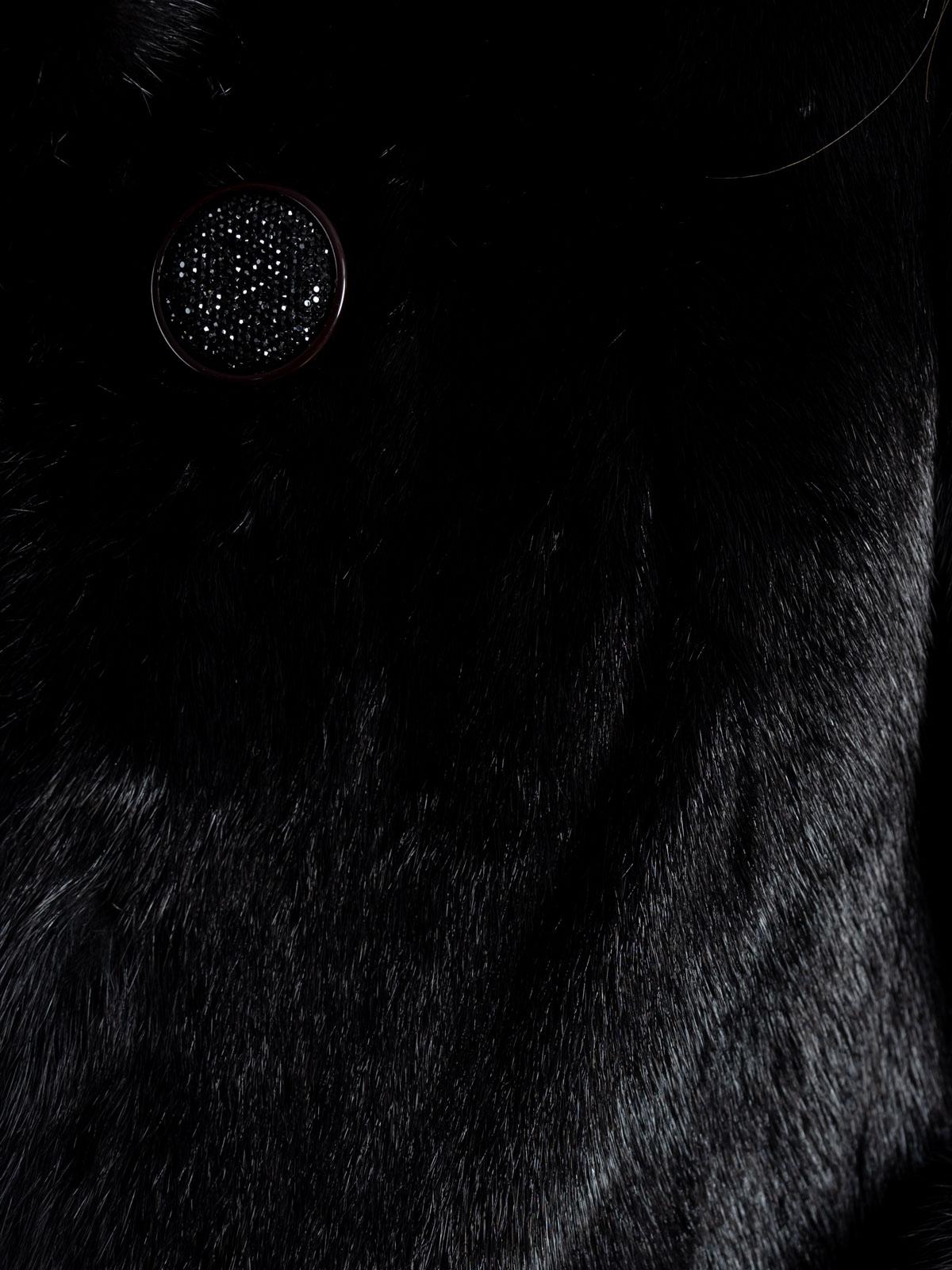 Шуба из меха норки женская Классика Френч роспуск