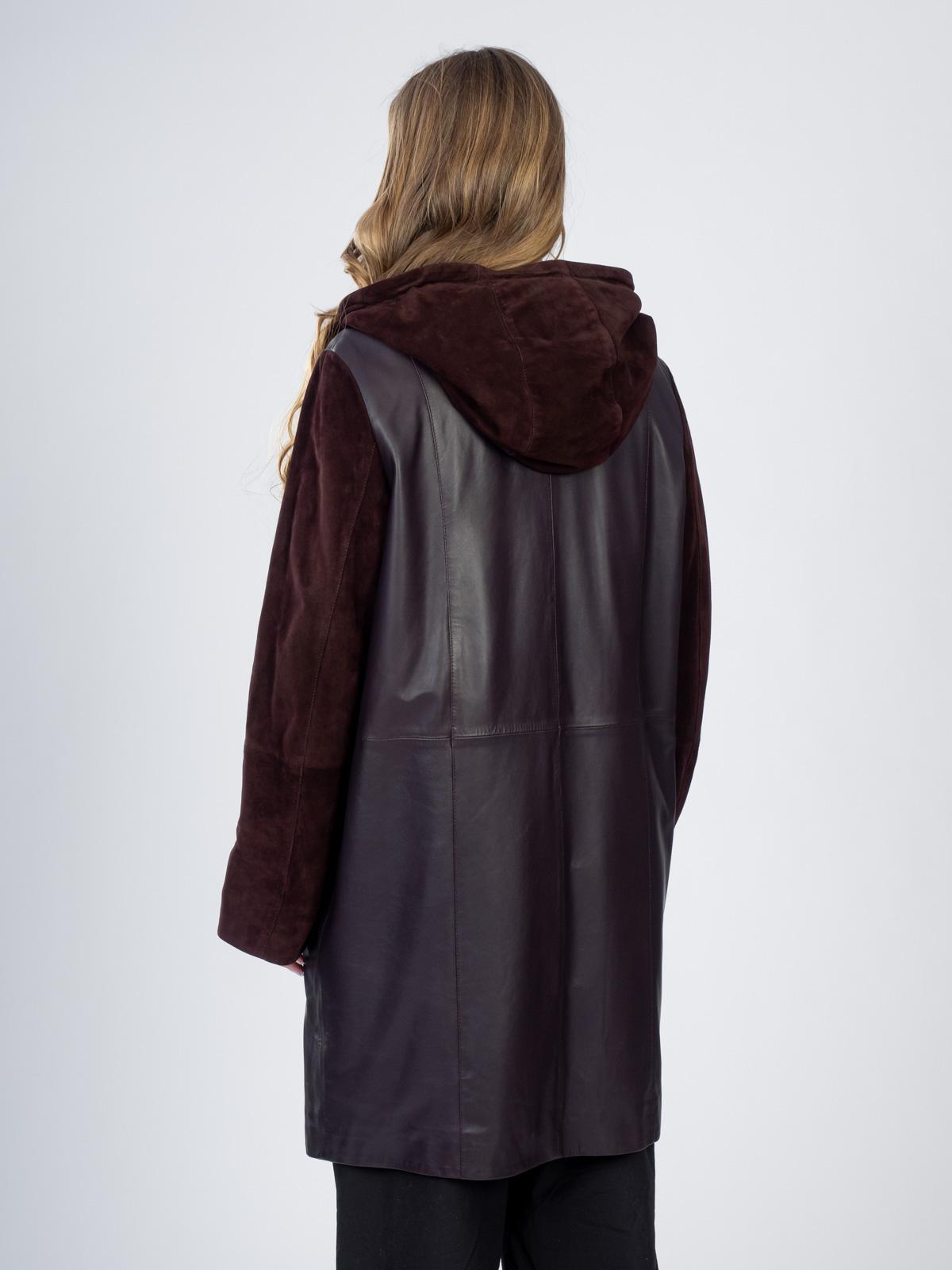 Плащ женский из натуральной кожи Via Valente Р-163