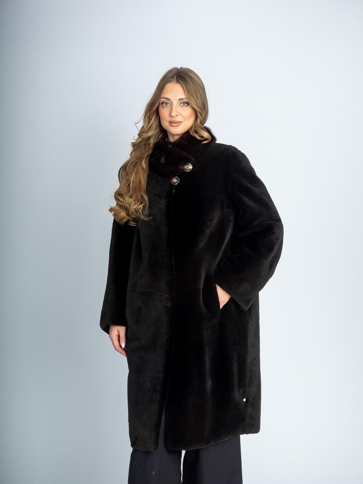 Шуба женская из меха бобра 453