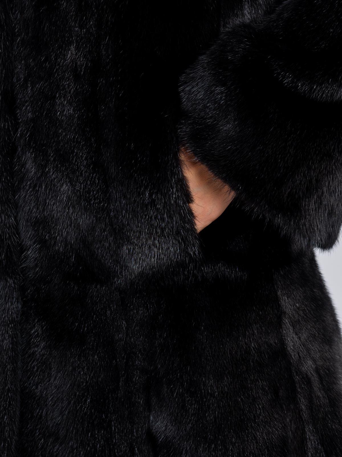 Шуба женская норковая Классика Гаде