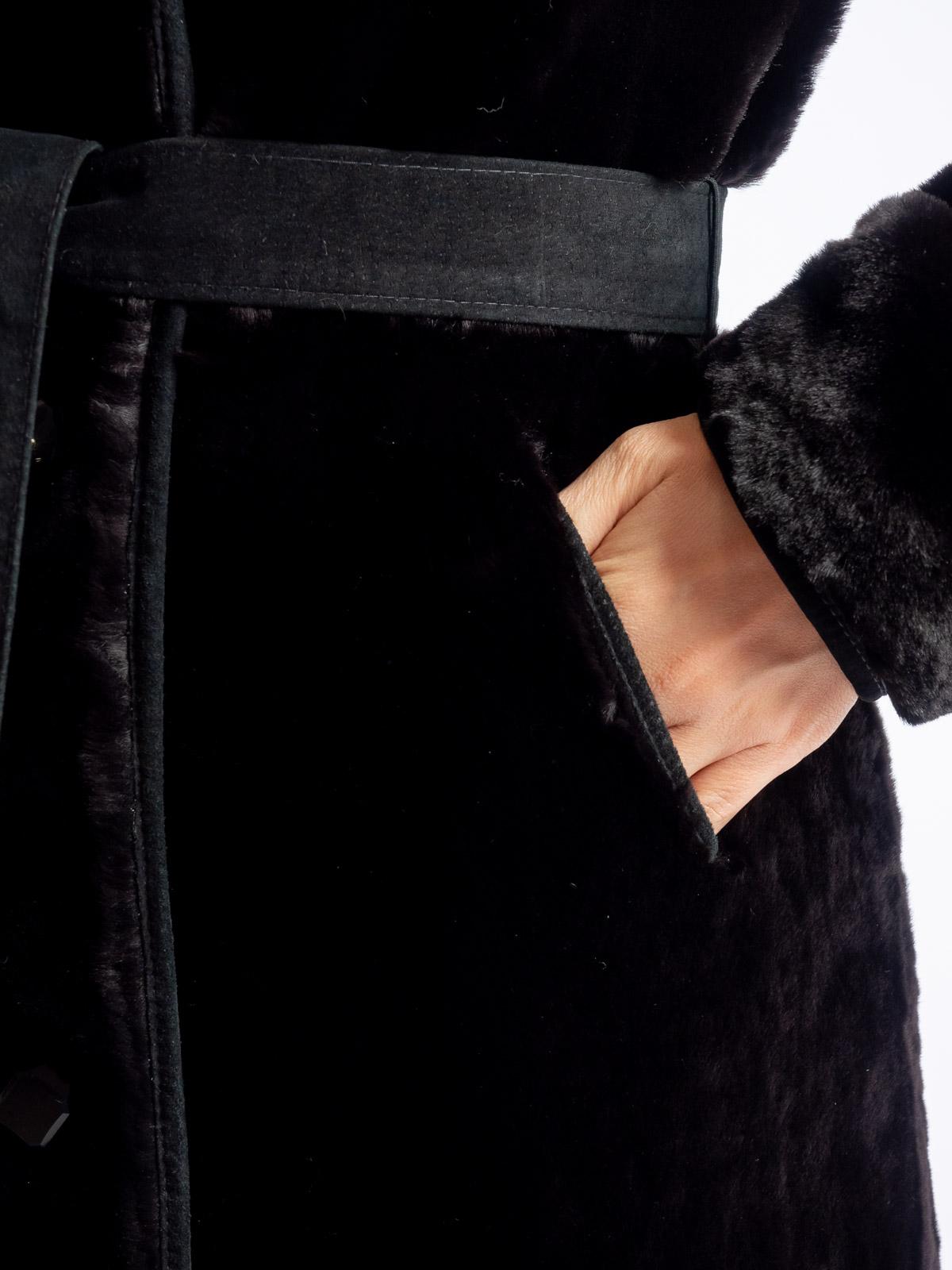 Шуба из меха овчины Мягкое золото Тдн