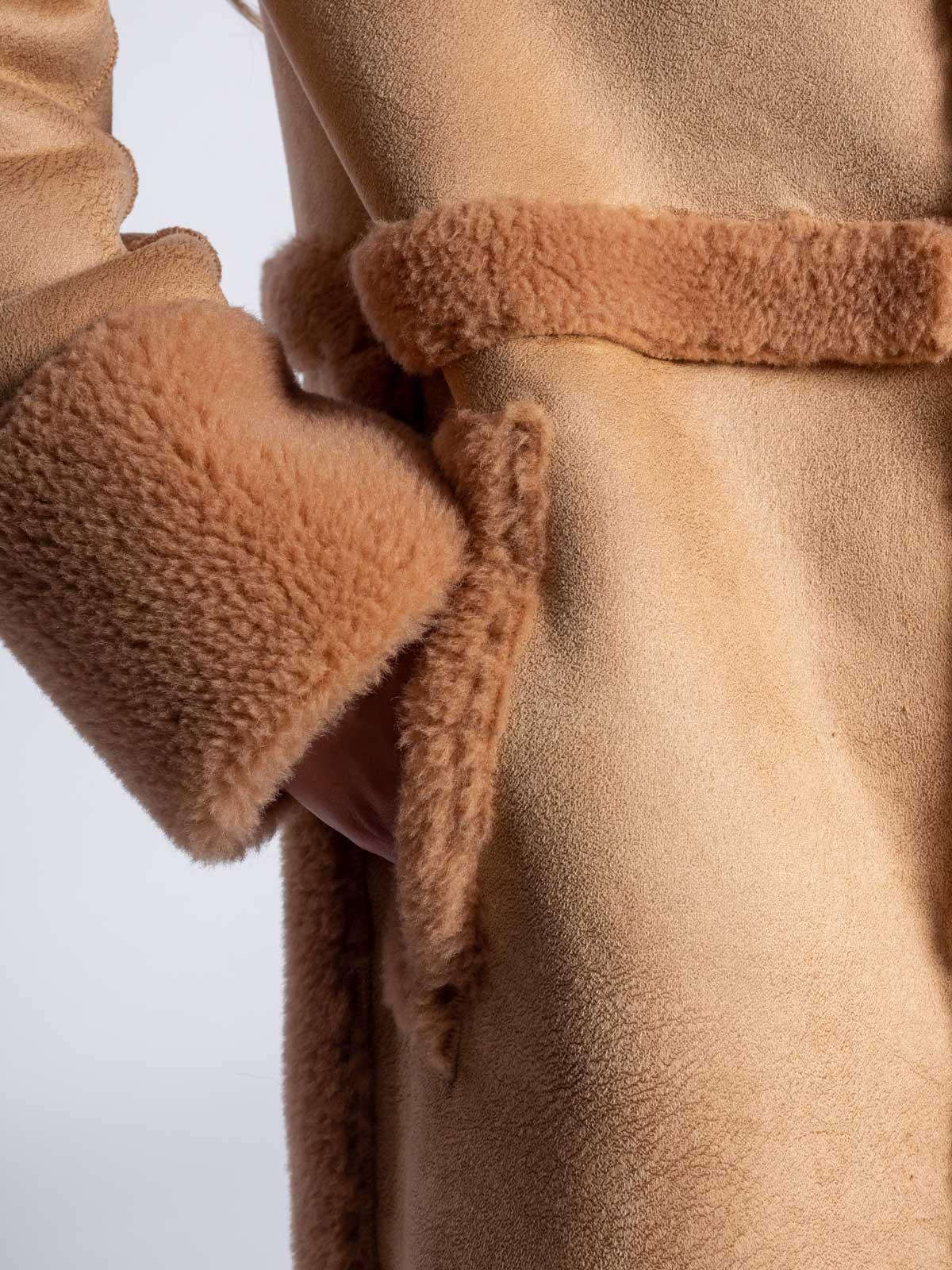 Шуба двусторонняя из эко-меха Simakhov SM105