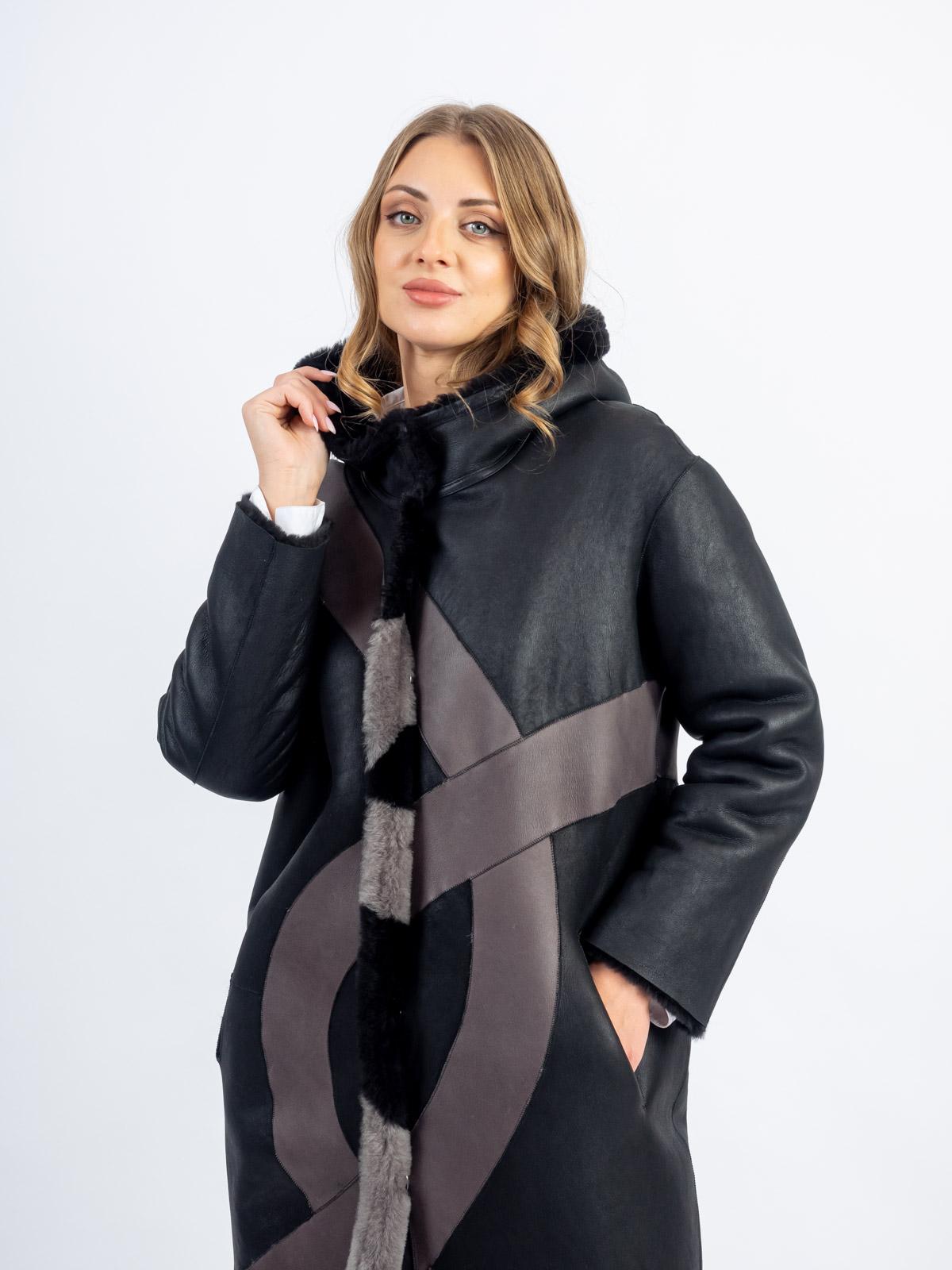 Дубленка женская из меха овчины двухсторонняя Mefi K-1770