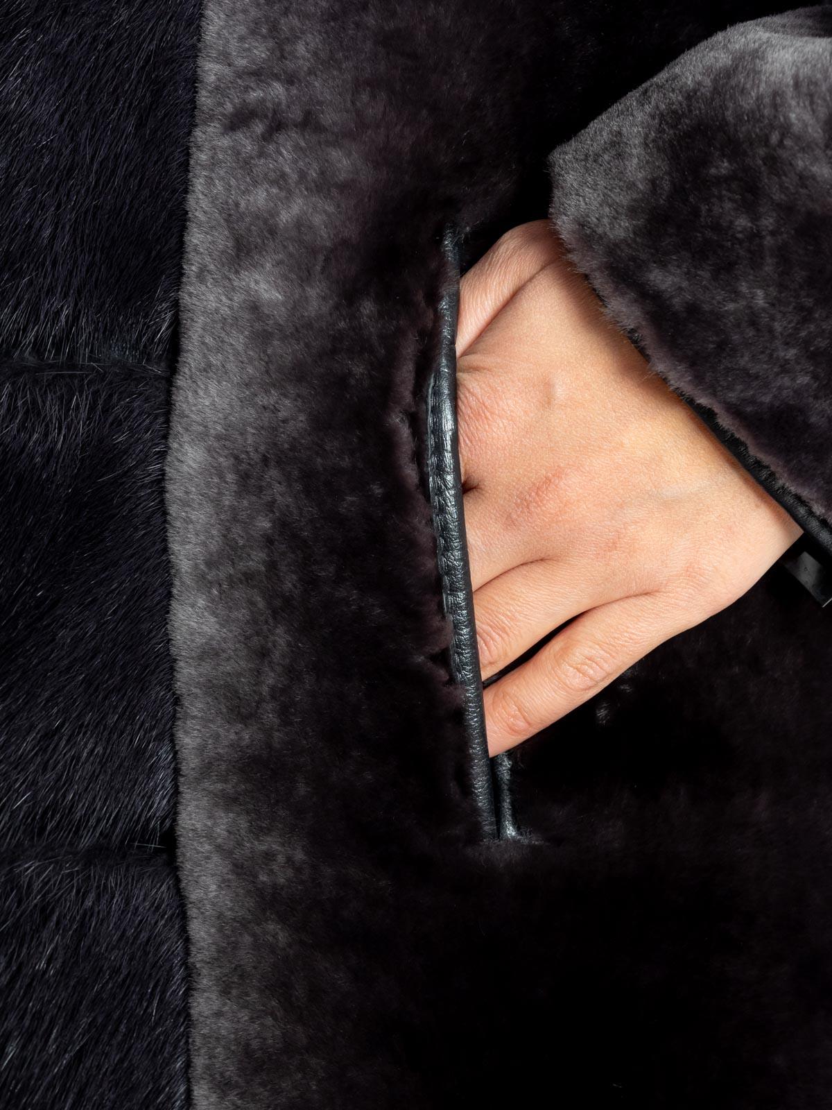 Шуба женская из меха овчины Багира М 152