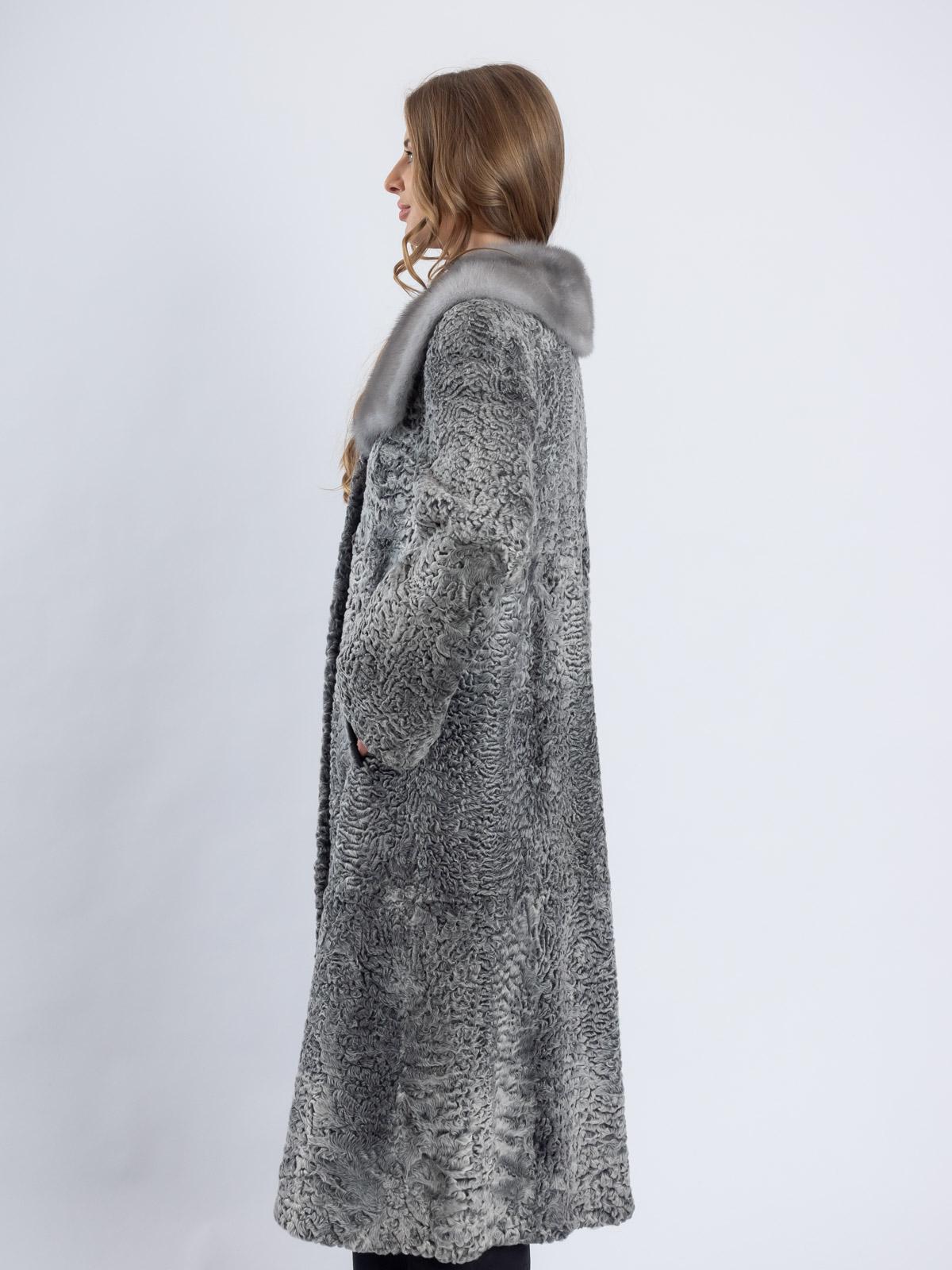 Пальто женское из меха каракуля Белка 4070А