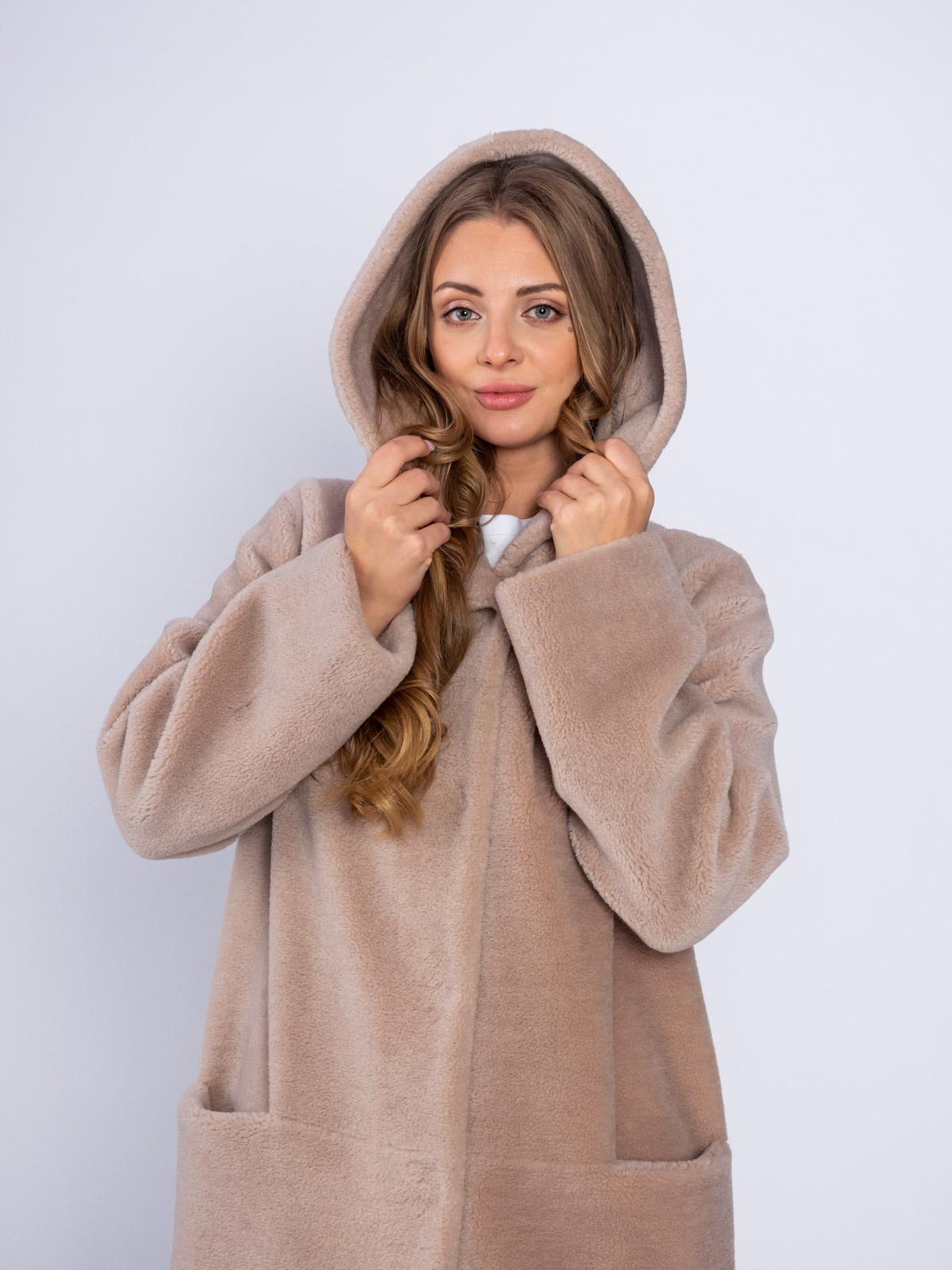 Шуба двусторонняя из эко-меха GRV Premium Furs M-2053/1