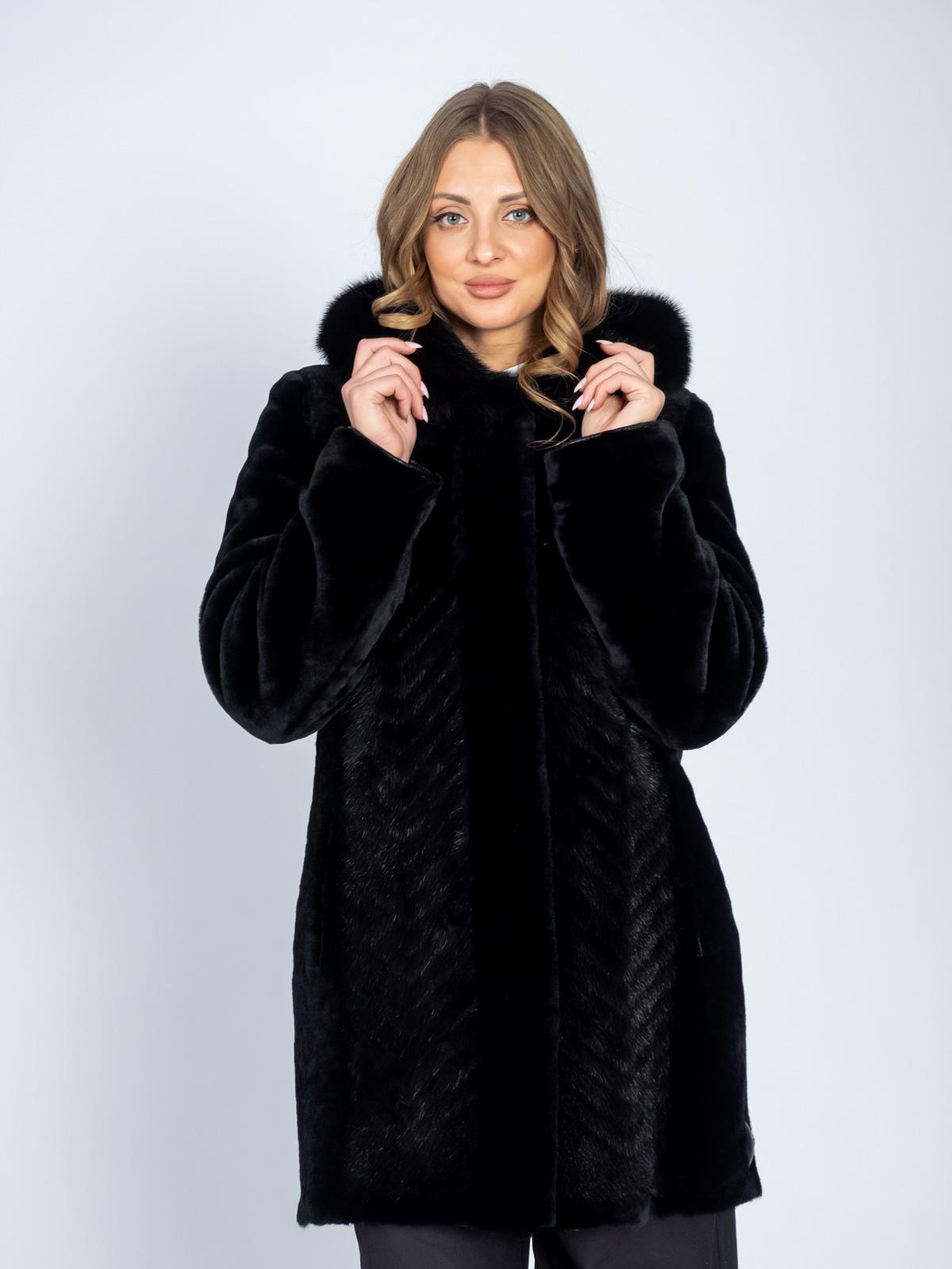 Шуба женская из меха овчины Багира М 225