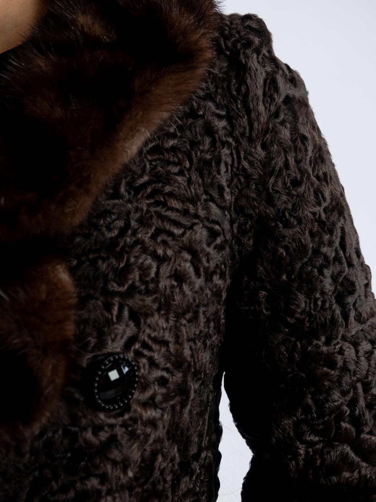 Шуба из меха каракуля Белка 9164А