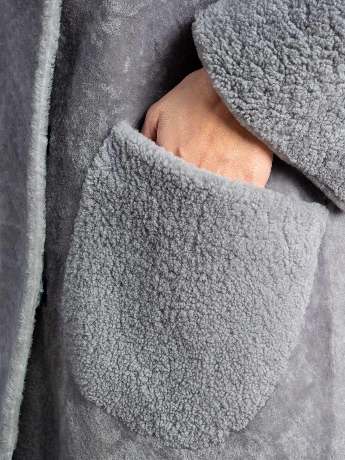 Шуба из меха овчины Юник КБ-1702/1