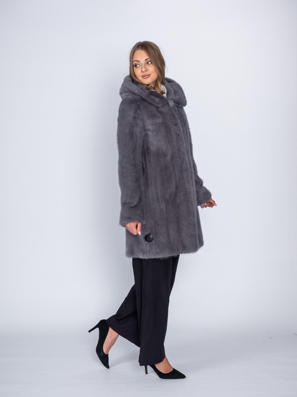 Шуба женская из меха норки Классика Балетка 