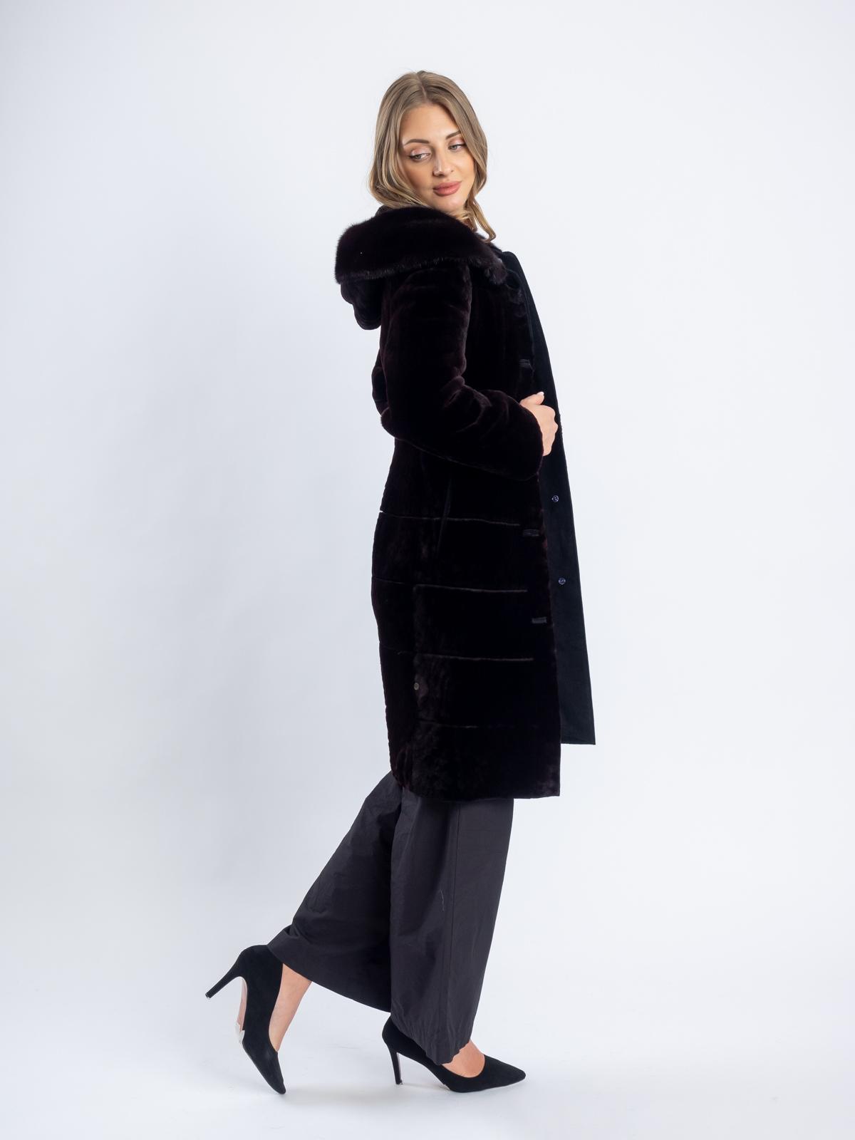 Шуба из меха овчины МиРель 724-М