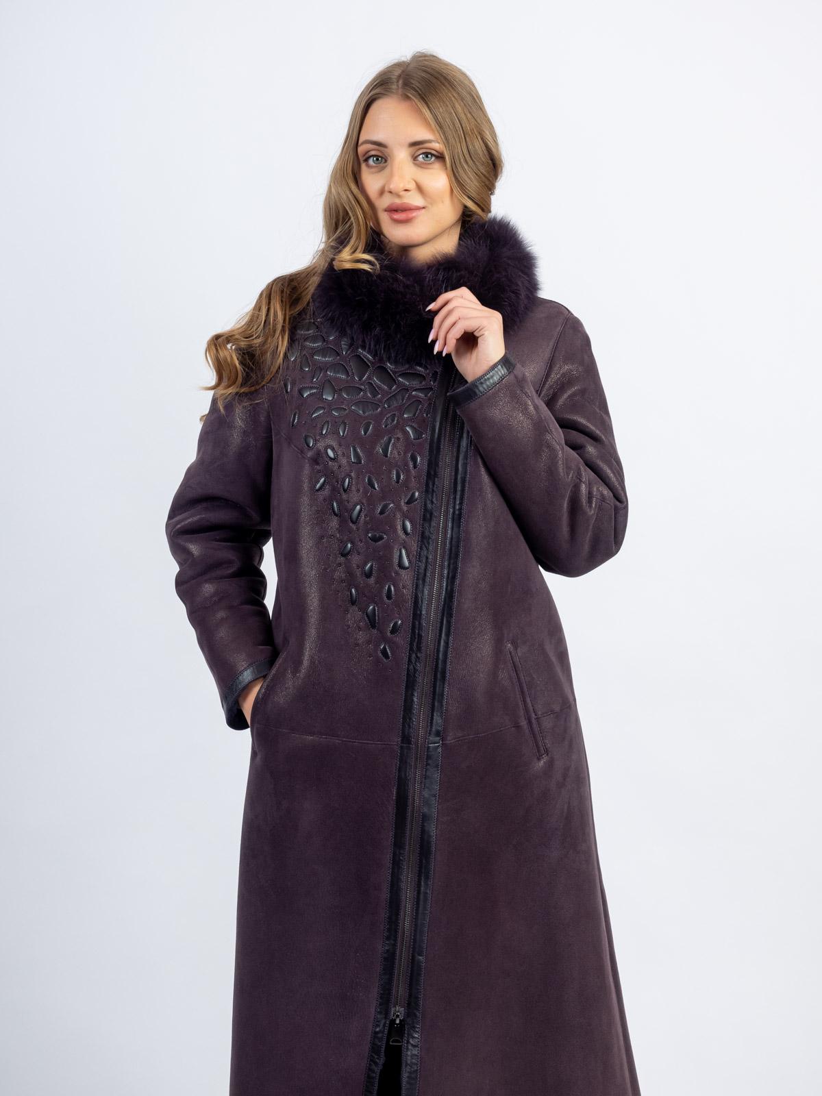 Дубленка женская из меха овчины LINDI WEST 4096-110T