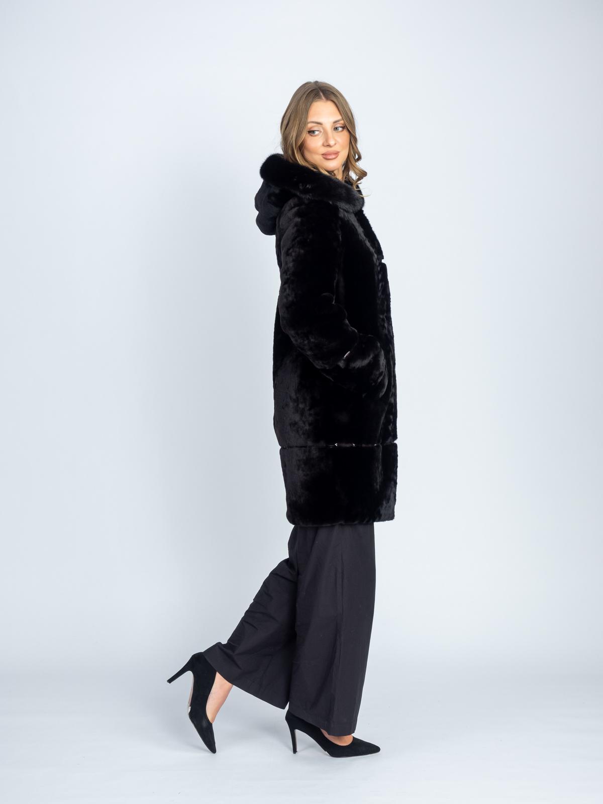 Шуба женская из меха овчины МиРель 1417-М