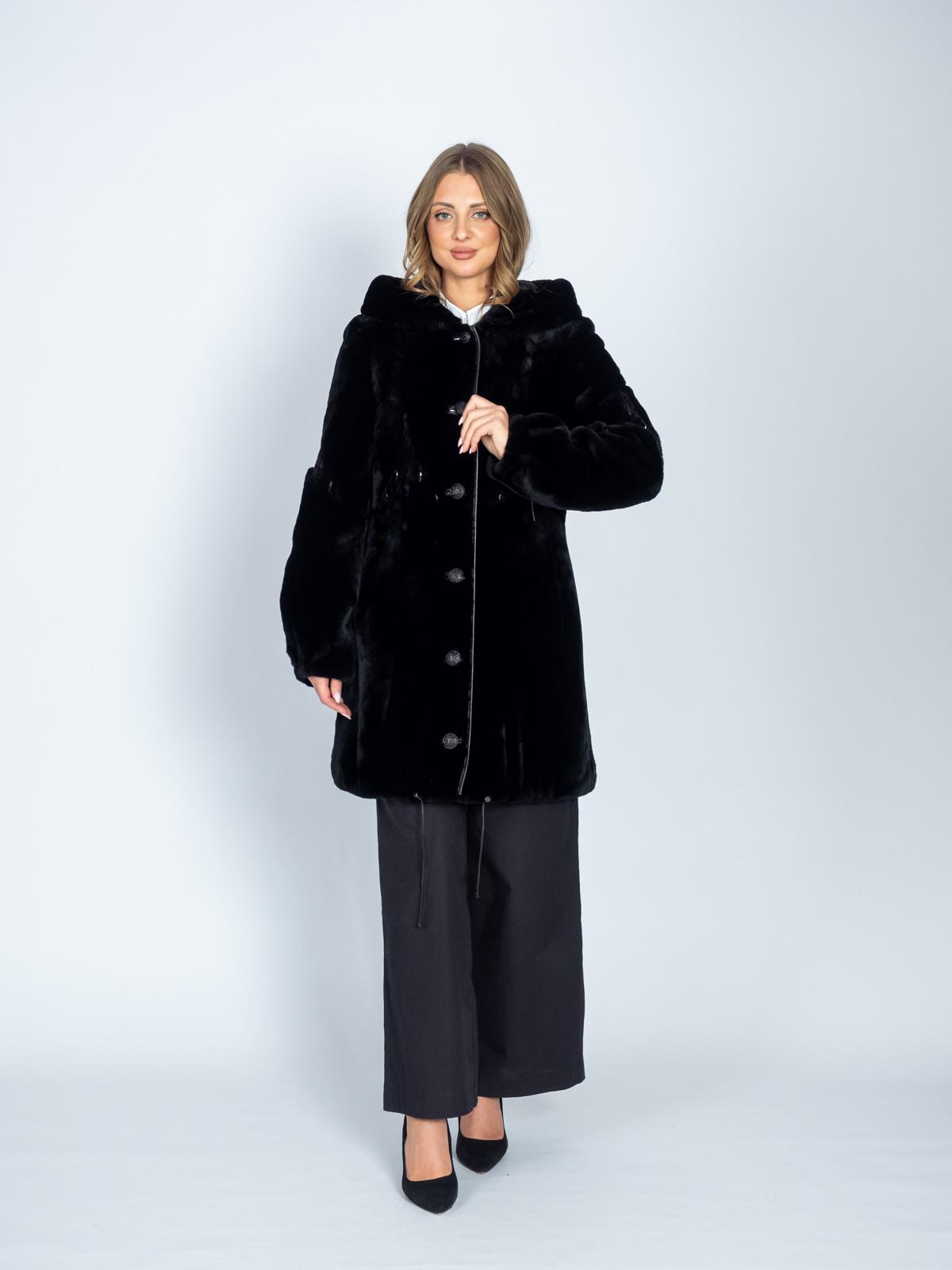 Шуба женская из меха овчины Меха Пятигорска Виолетта-4