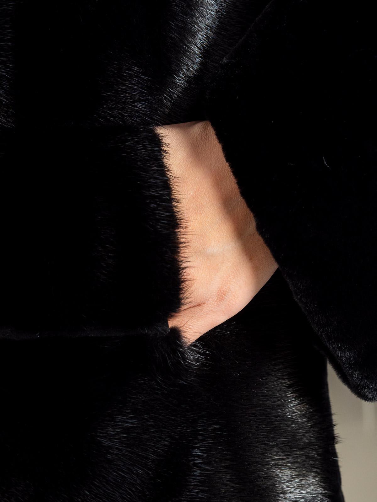 Шуба женская из меха овчины ADAM FURS Мариэтта