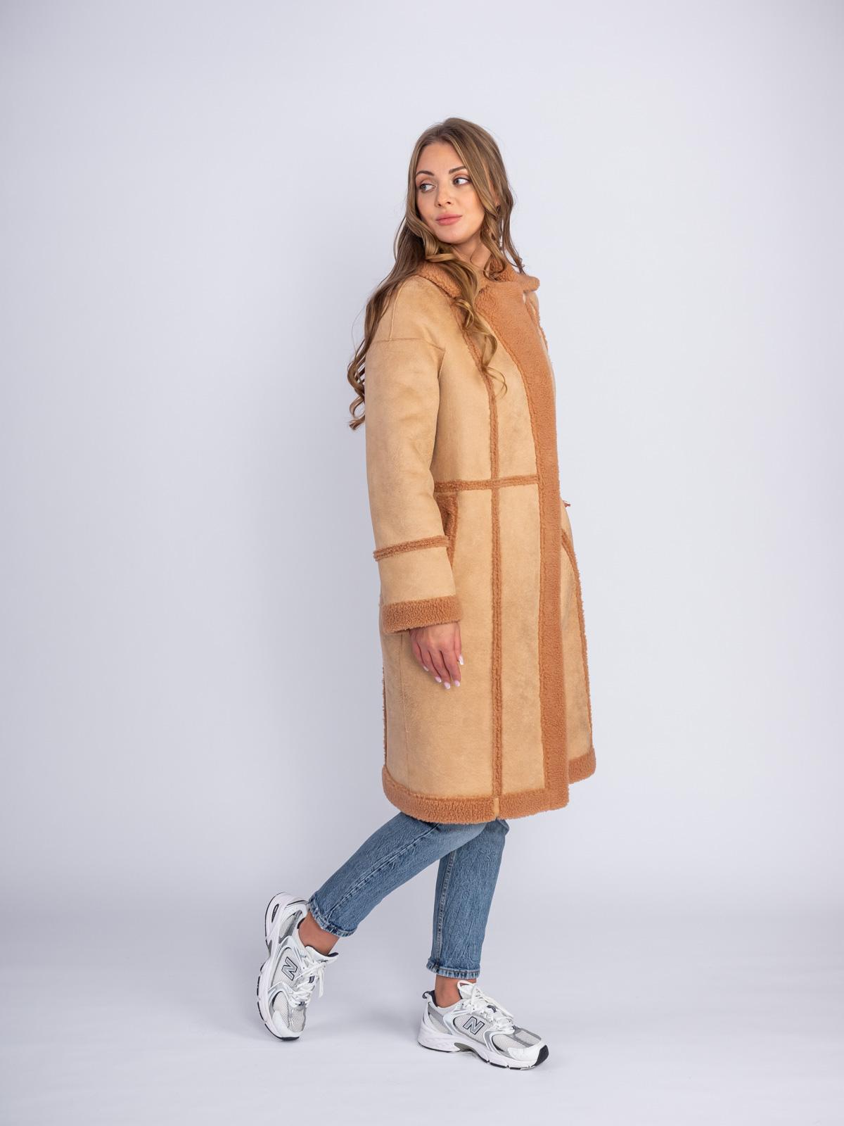 Шуба двусторонняя из эко-меха Simakhov SM49