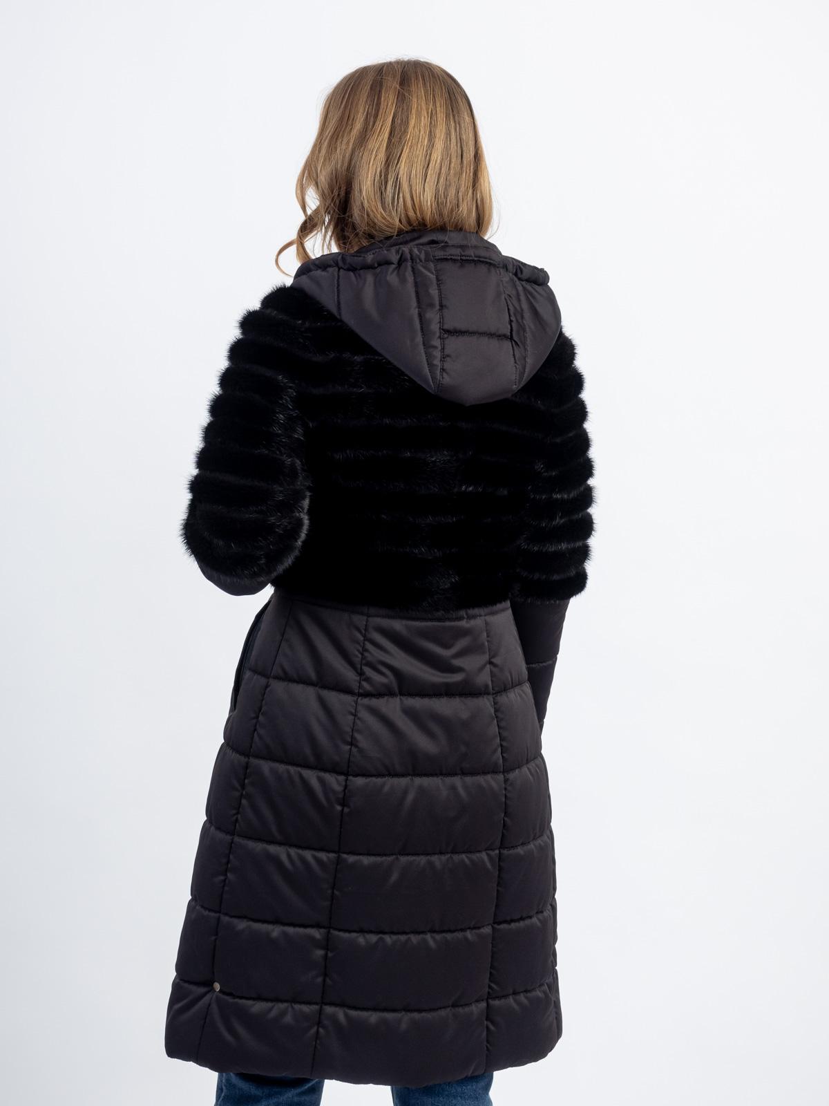 Пальто из меха норки 016