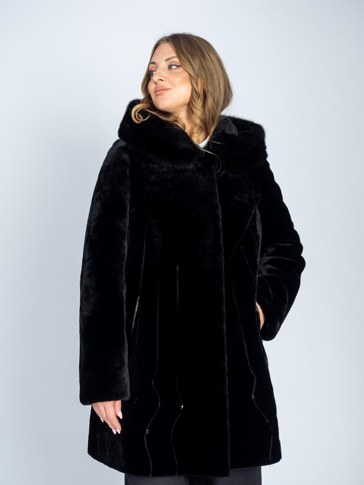 Шуба женская из меха овчины VERA&NIKA ШСР-72478