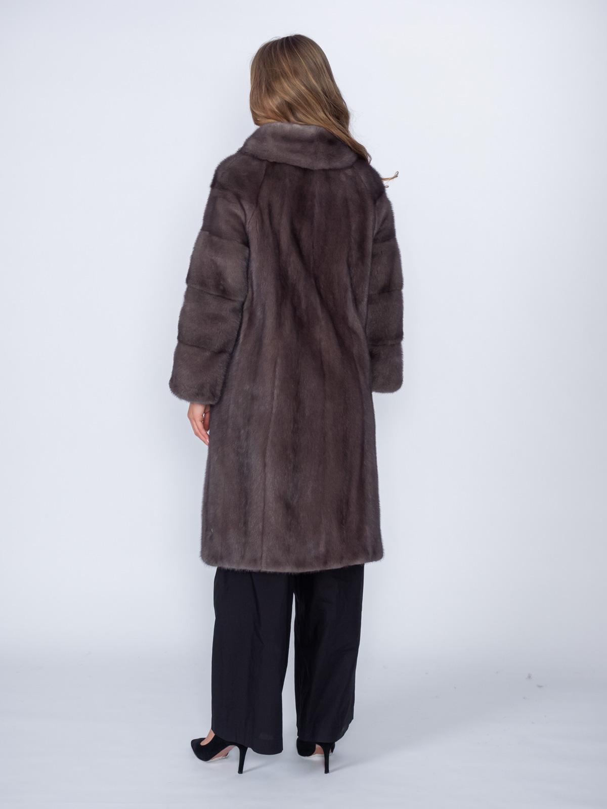 Шуба женская из меха норки Классика Шанель баллон